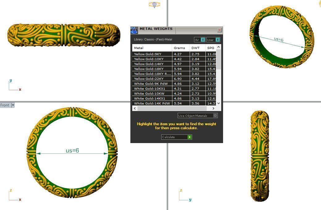 gold ring 3D print model_1