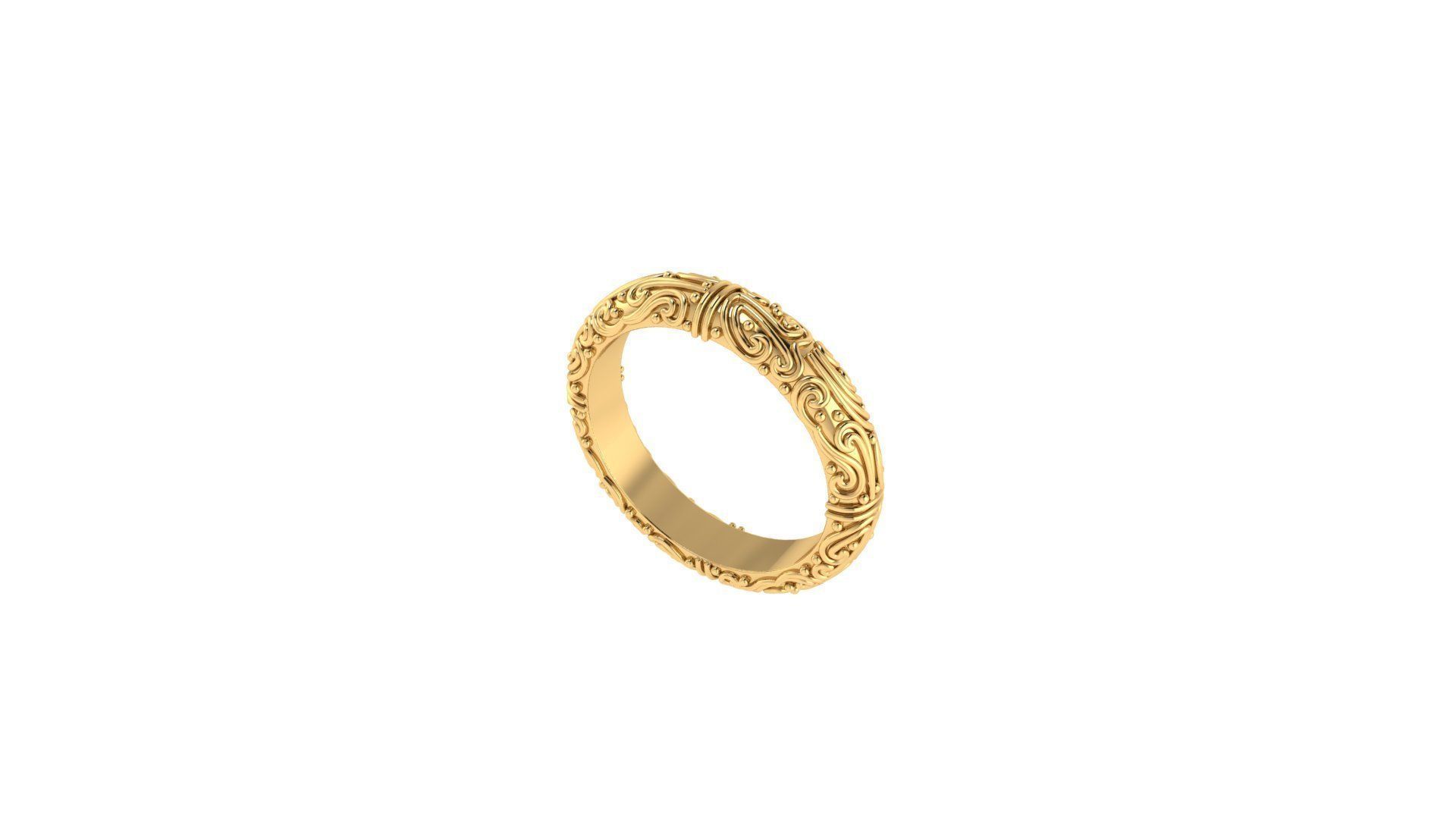gold ring 3D print model_4