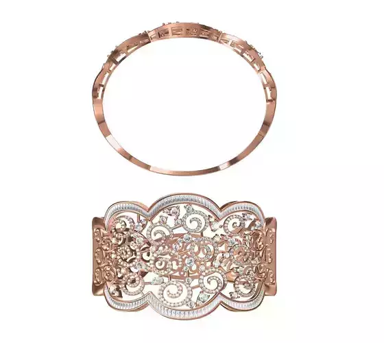 Bangle Bracelet STL JCD Details