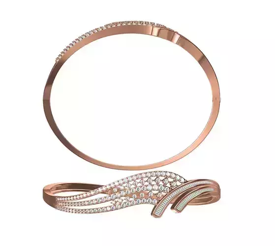 Bangle Bracelet STL JCD Details