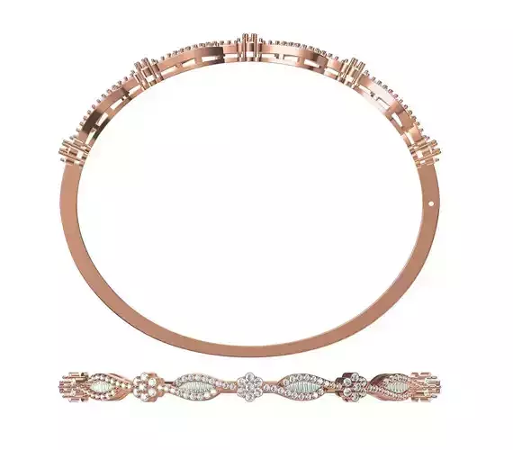 Bangle Bracelet STL JCD Details