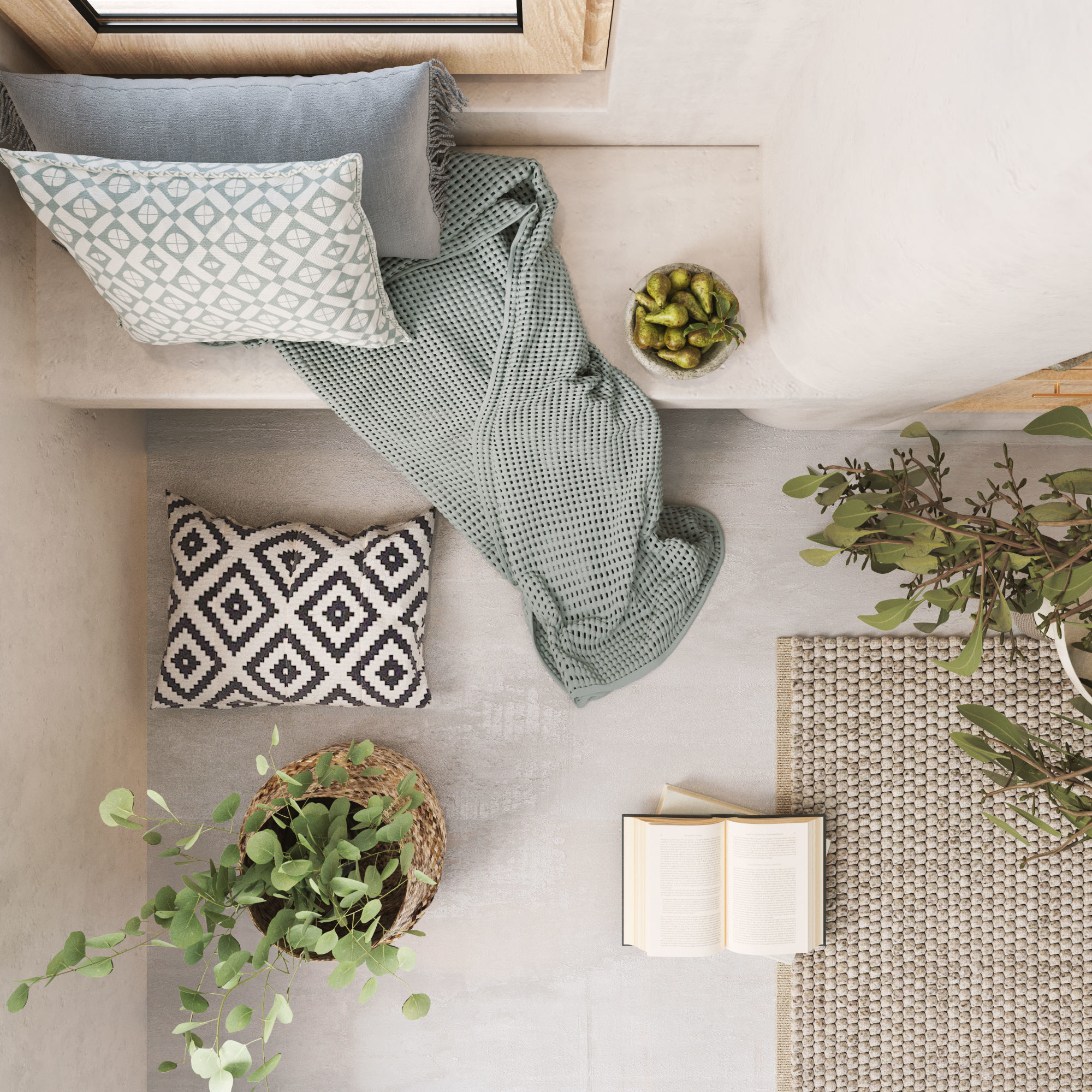 bohemian wall design  3D model_1