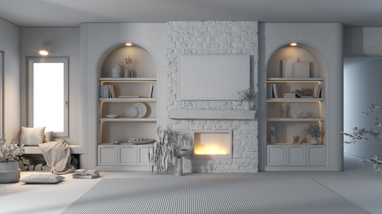 bohemian wall design  3D model_4