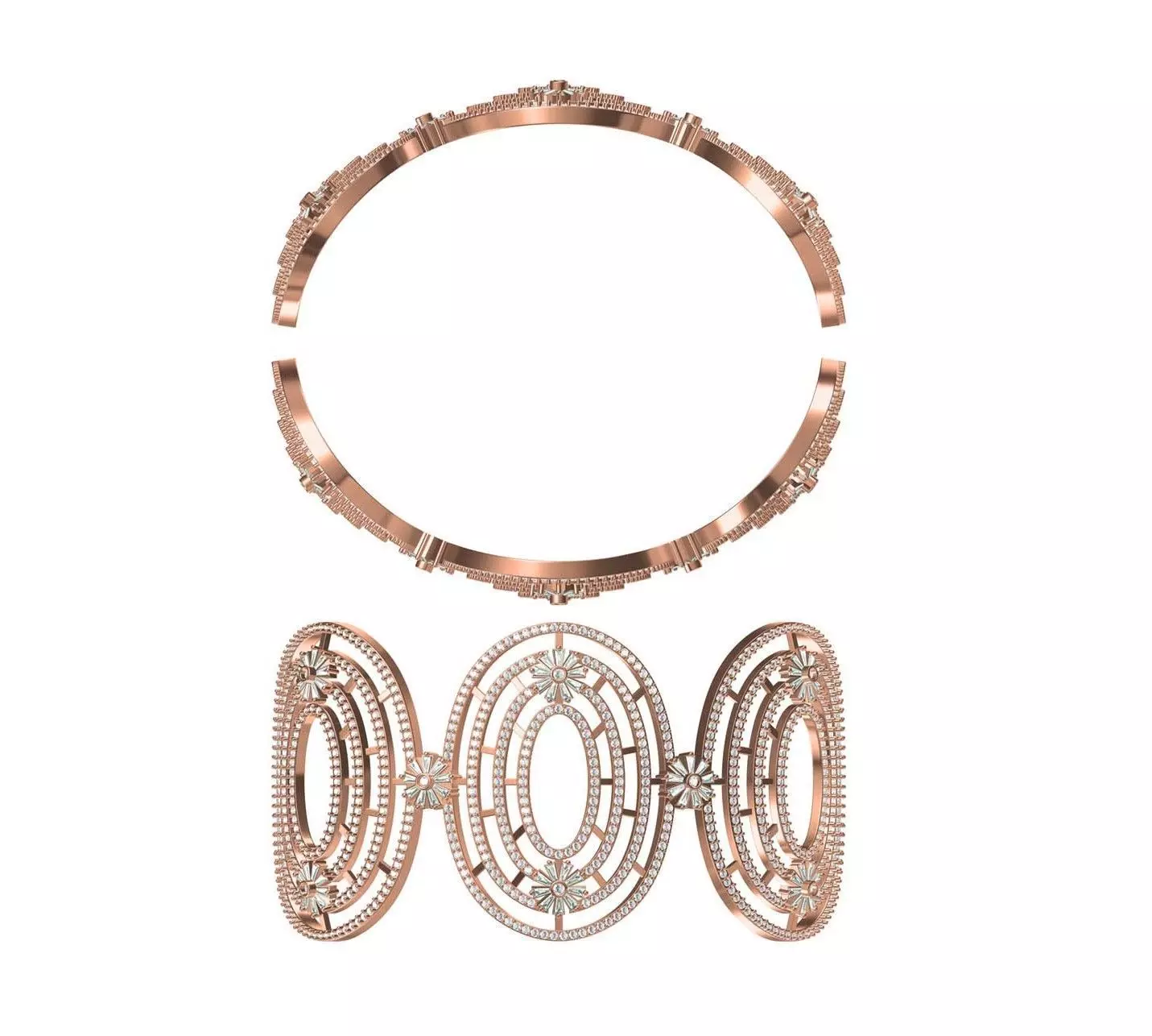 Bangle Bracelet STL JCD Details 3D print model_0