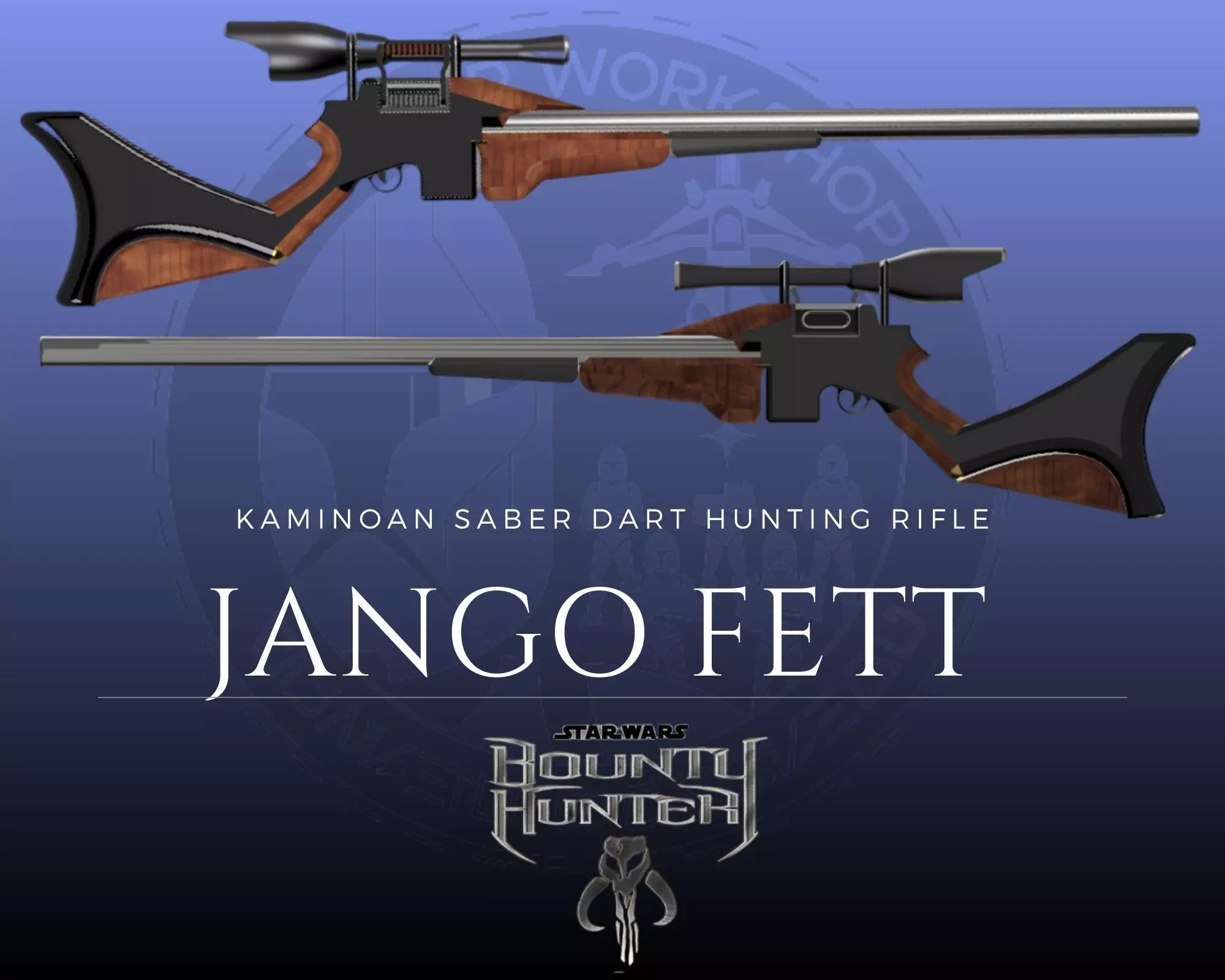 kamino saber dart hunting rifle  3D print model_0