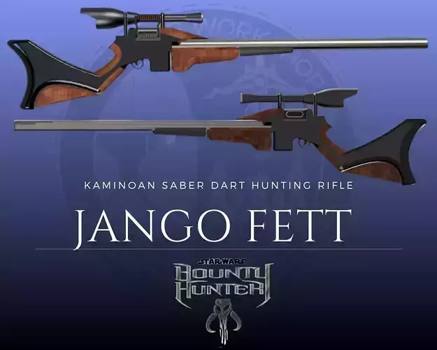 kamino saber dart hunting rifle  3D print model