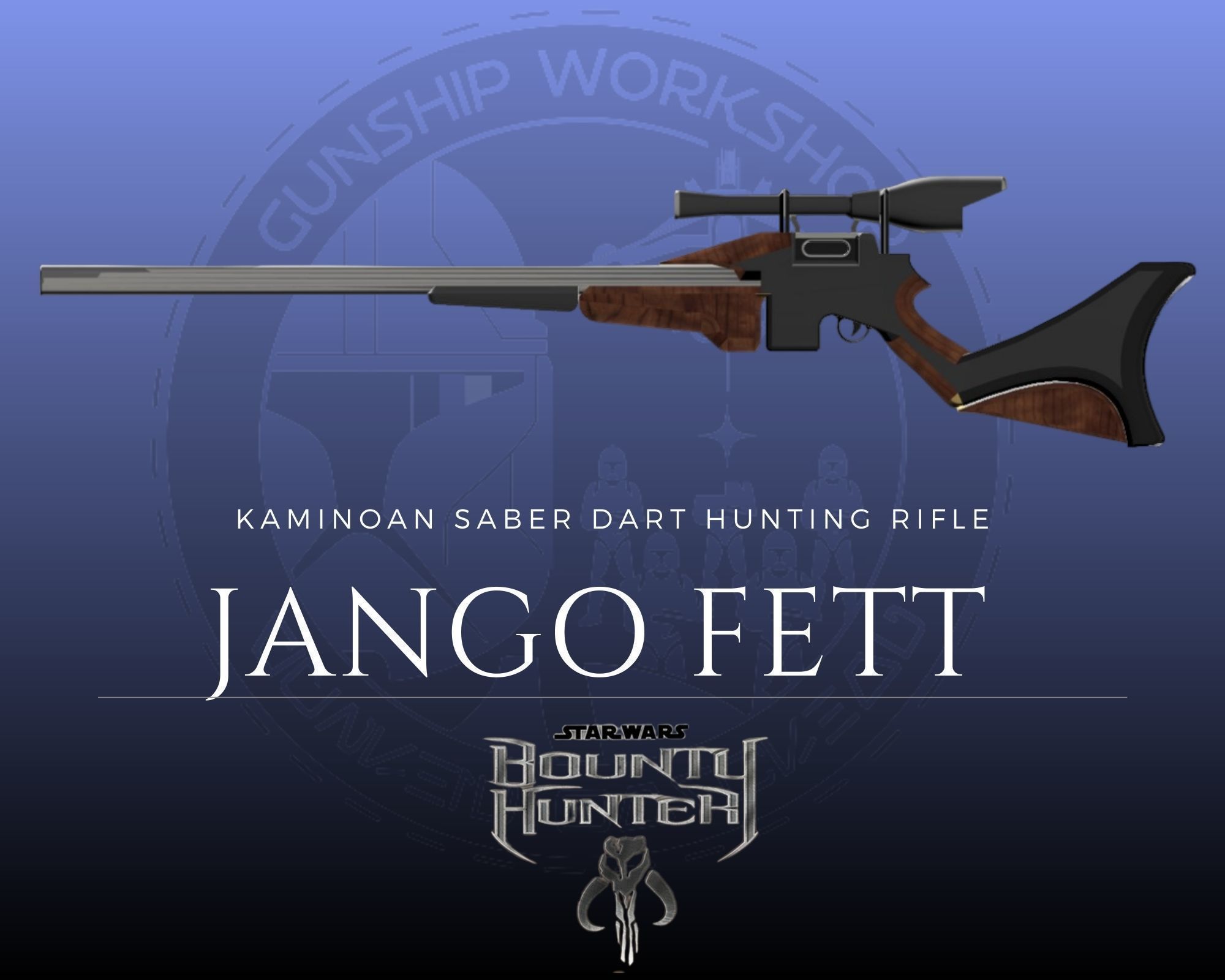kamino saber dart hunting rifle  3D print model_2