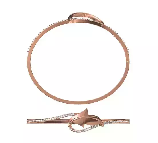 Bangle Bracelet STL JCD Details