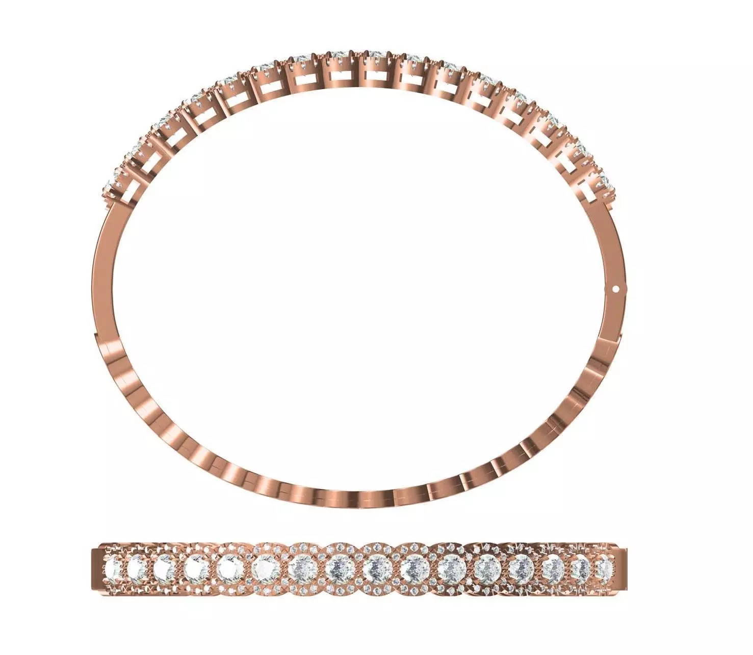 Bangle Bracelet STL JCD Details 3D print model_0