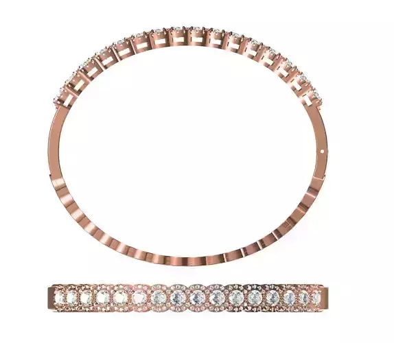 Bangle Bracelet STL JCD Details