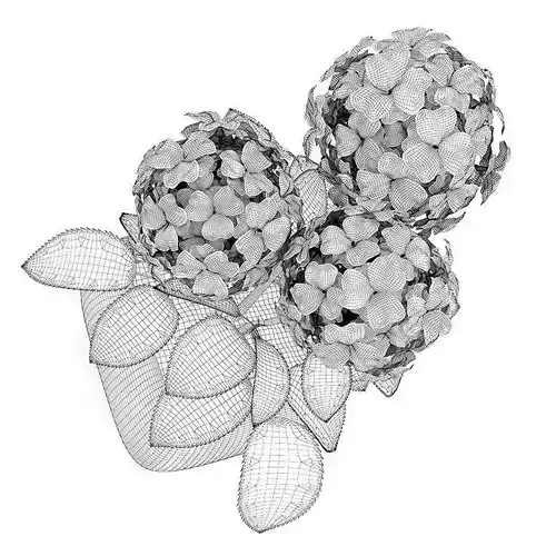 Blue Flower in Stone Pot