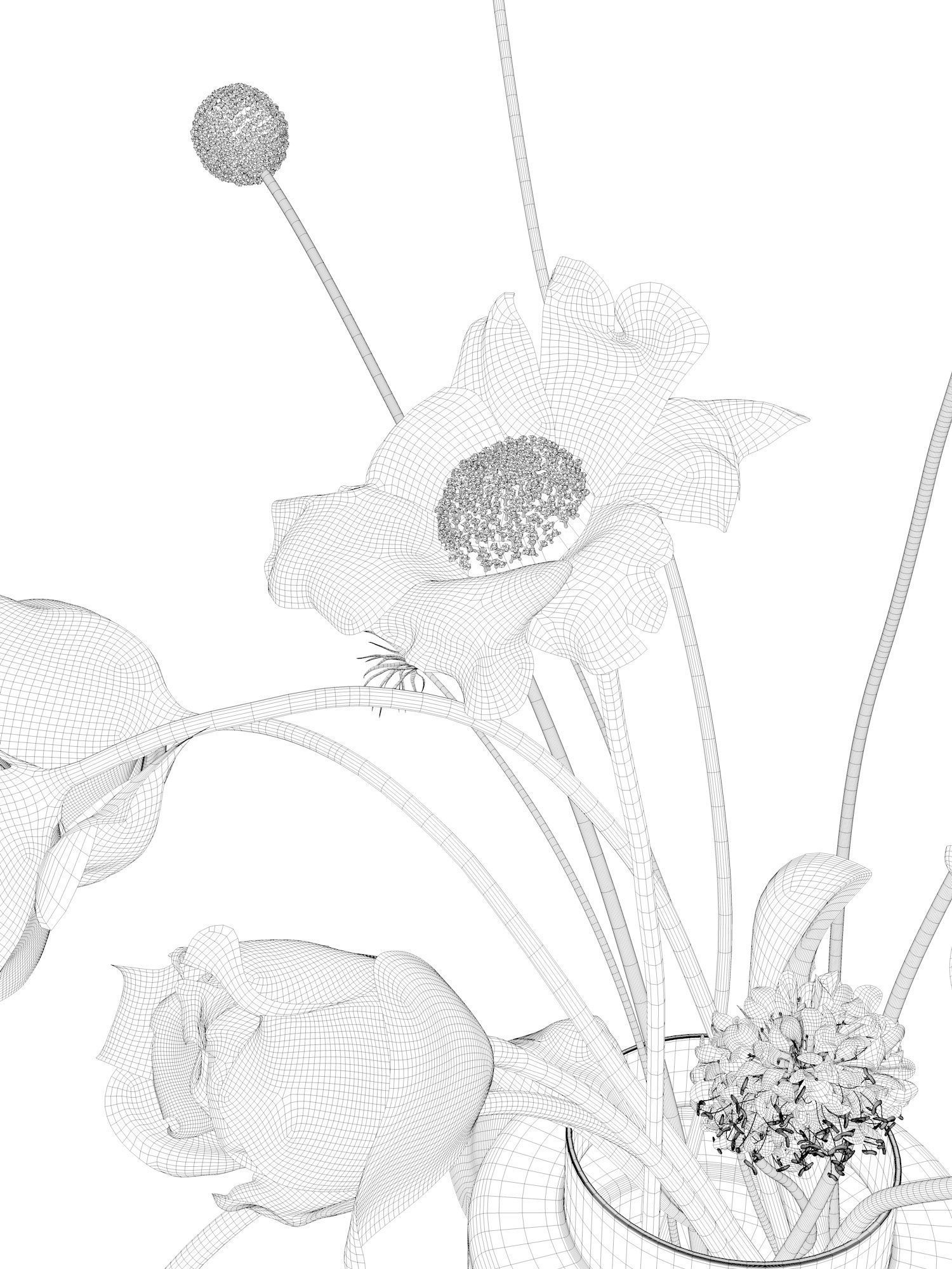 Vase Set 127 3D model_6