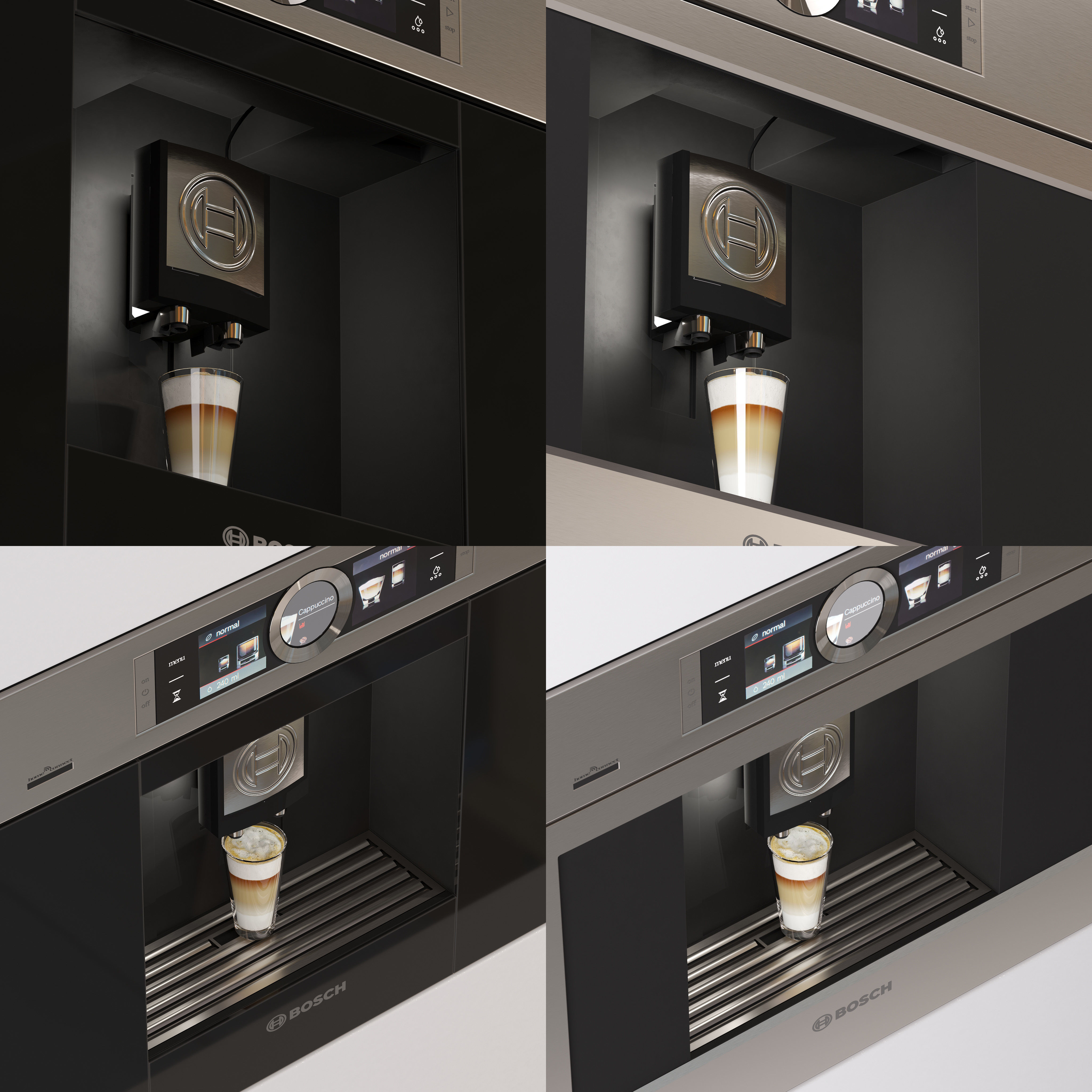 3D model Bosch Coffee Machine Series 8 Collection VR / AR / lowpoly