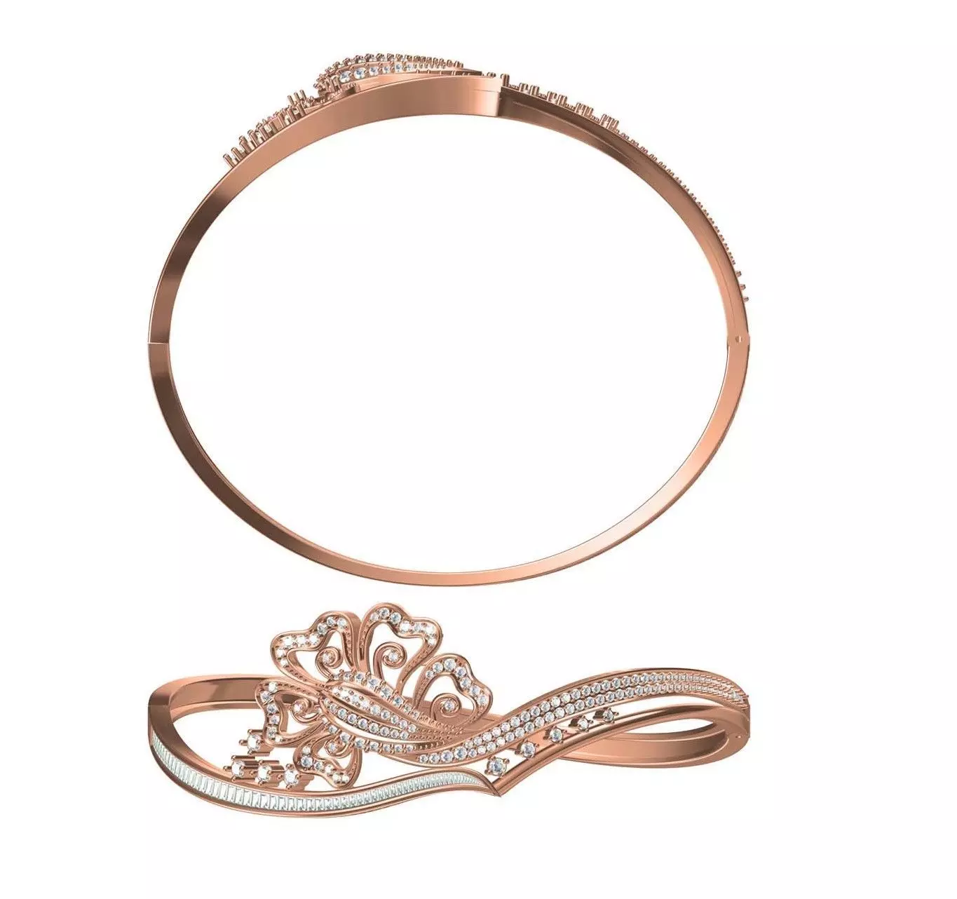 Bangle Bracelet STL JCD Details 3D print model_0