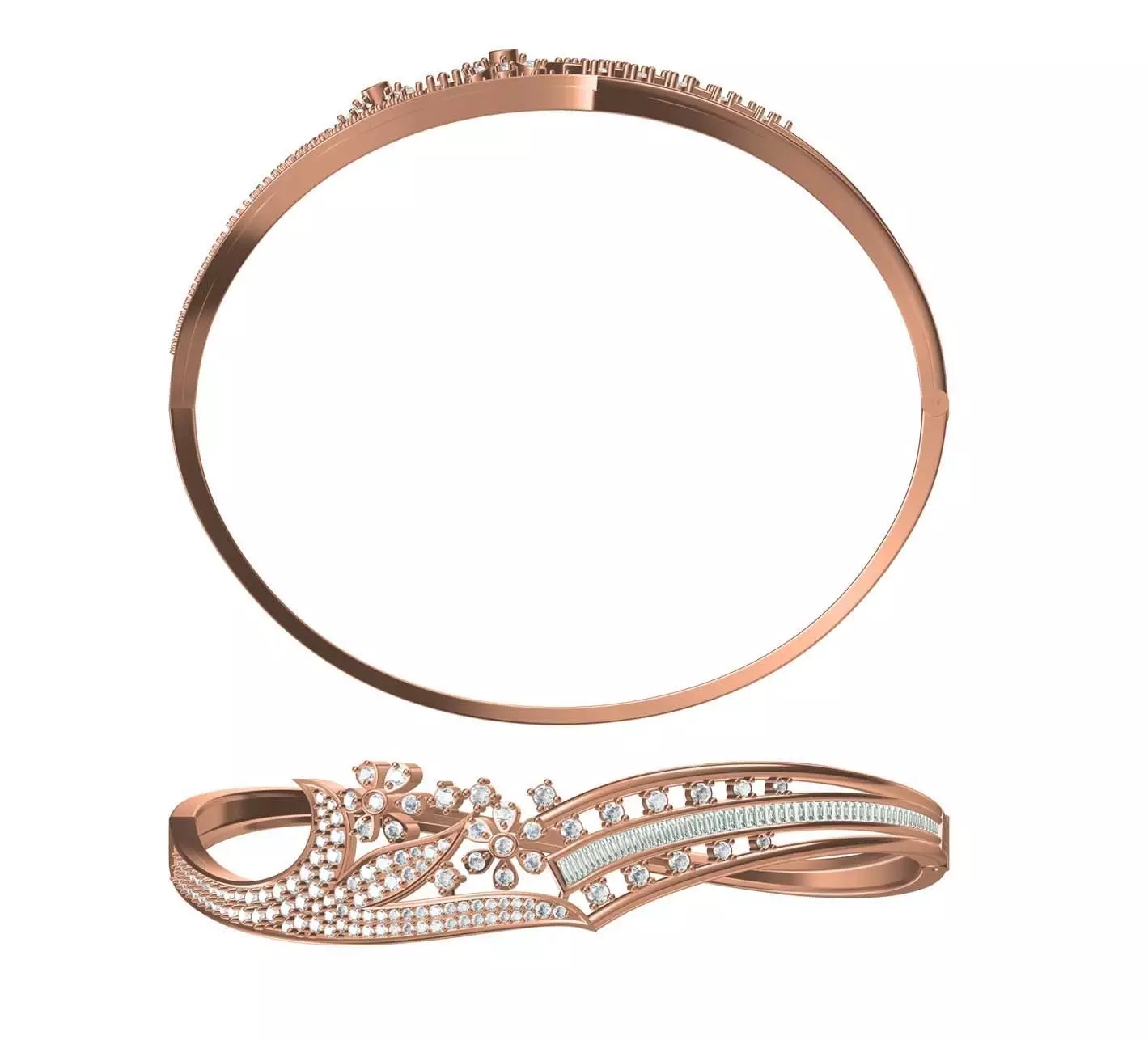 Bangle Bracelet STL JCD Details 3D print model_0