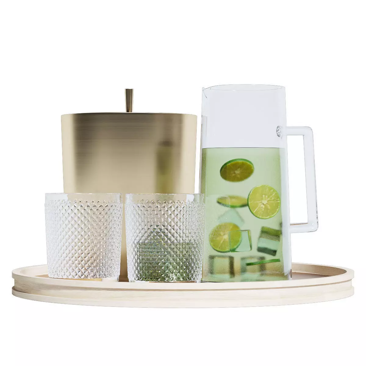 CB2 Drinkware and bar 3D model_0