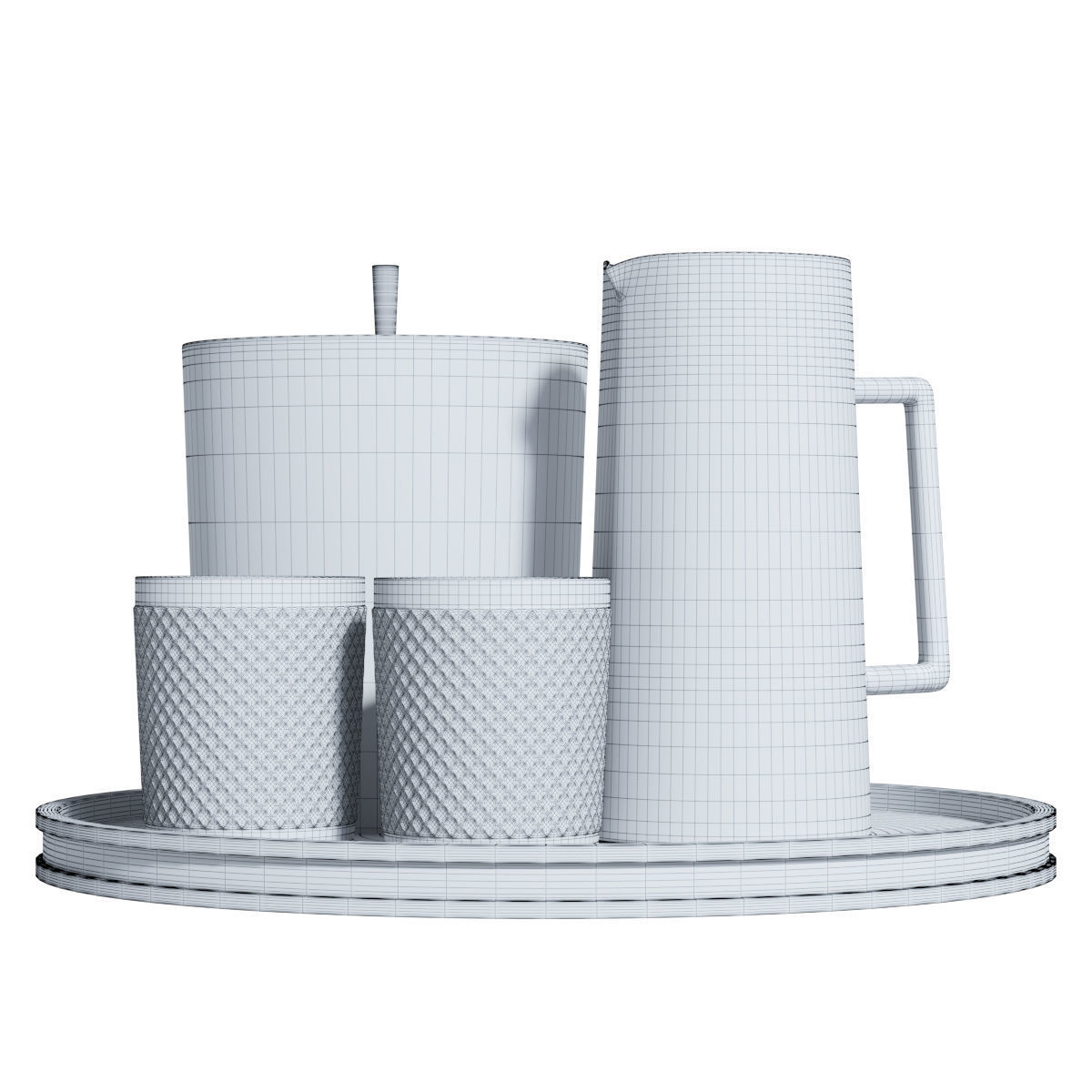 CB2 Drinkware and bar 3D model_1