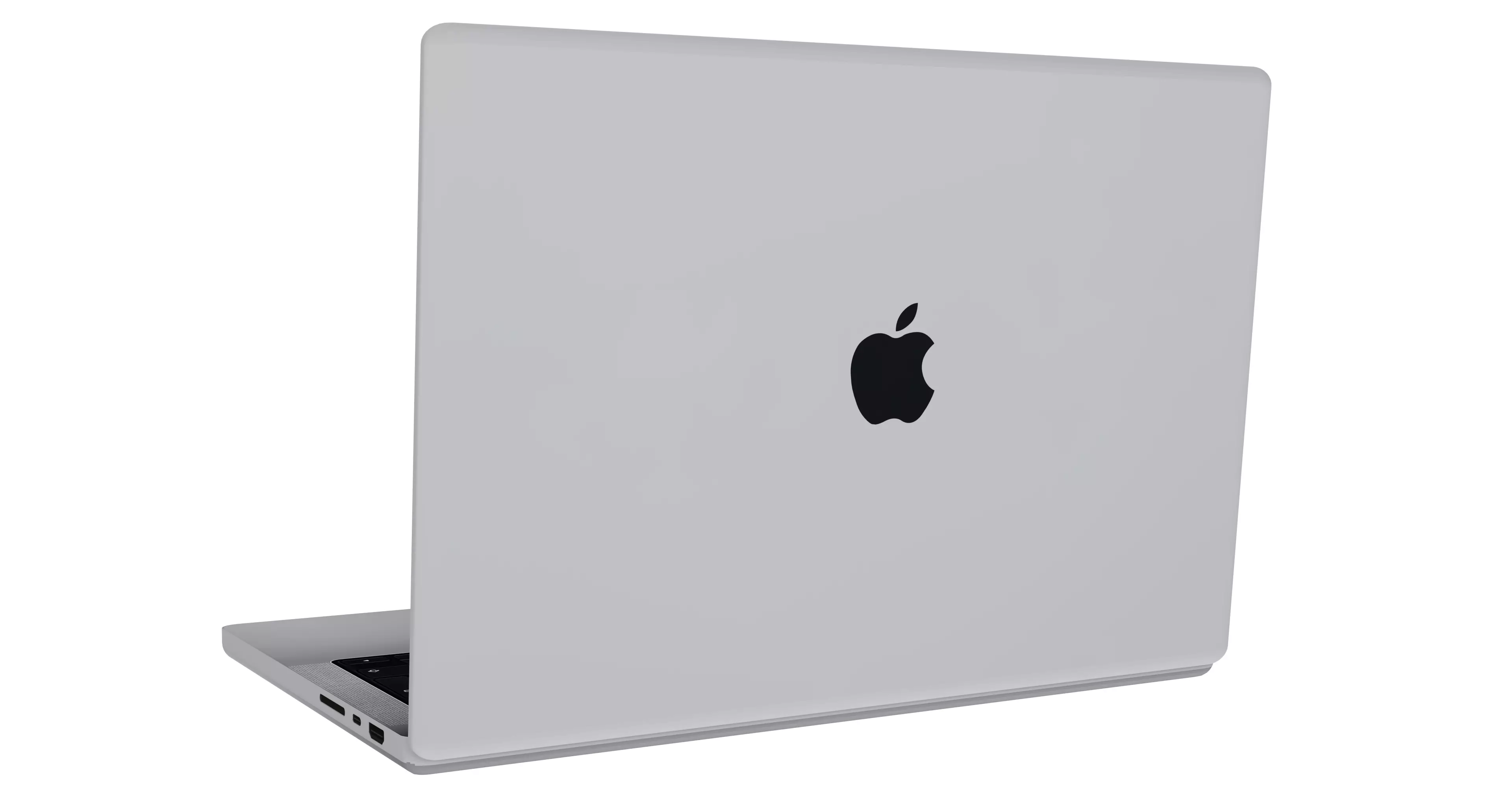 Laptop Mac book pro Realistic and Low-Poly Model Low-poly 3D model_4