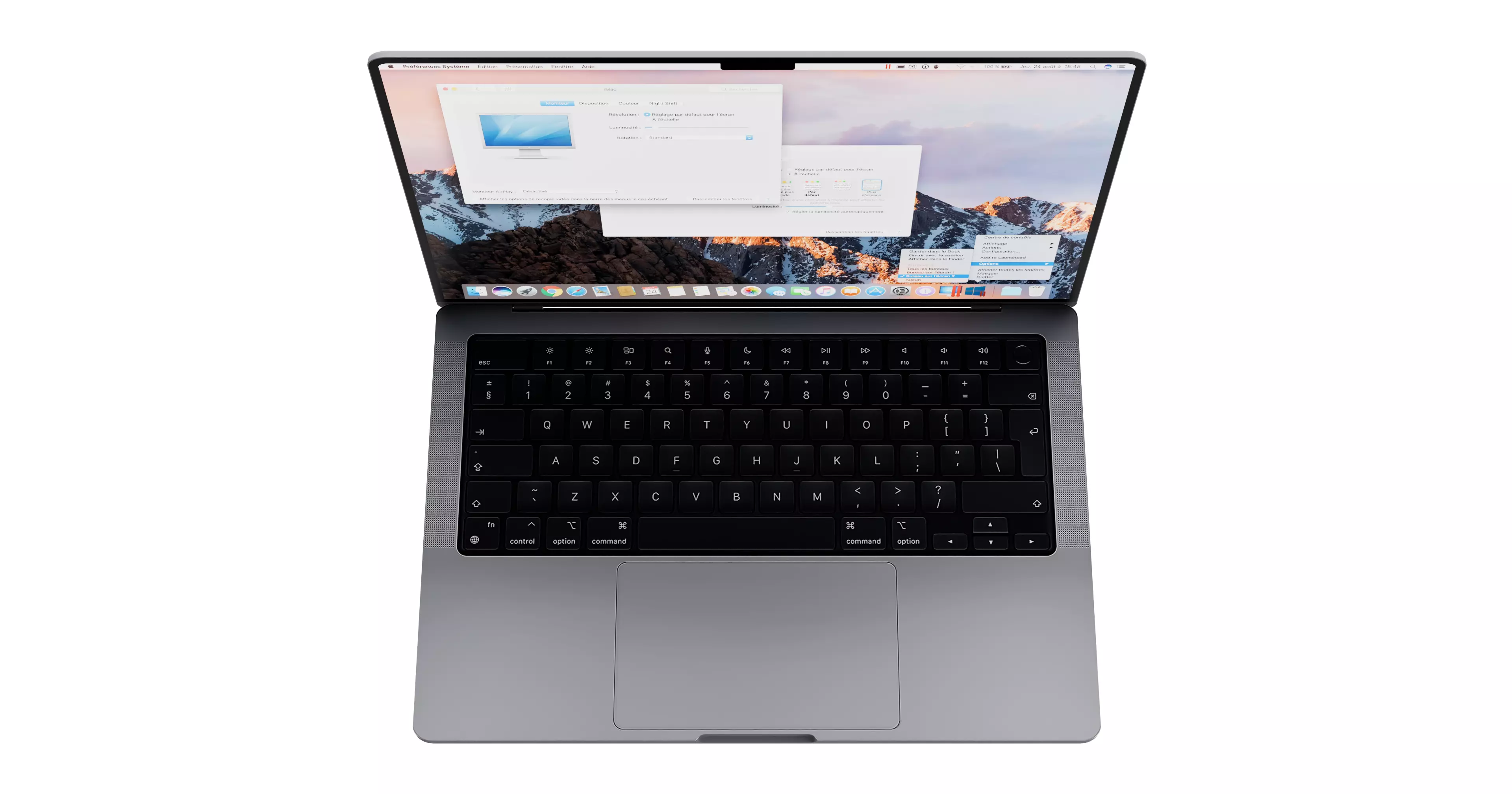 Laptop Mac book pro Realistic and Low-Poly Model Low-poly 3D model_2