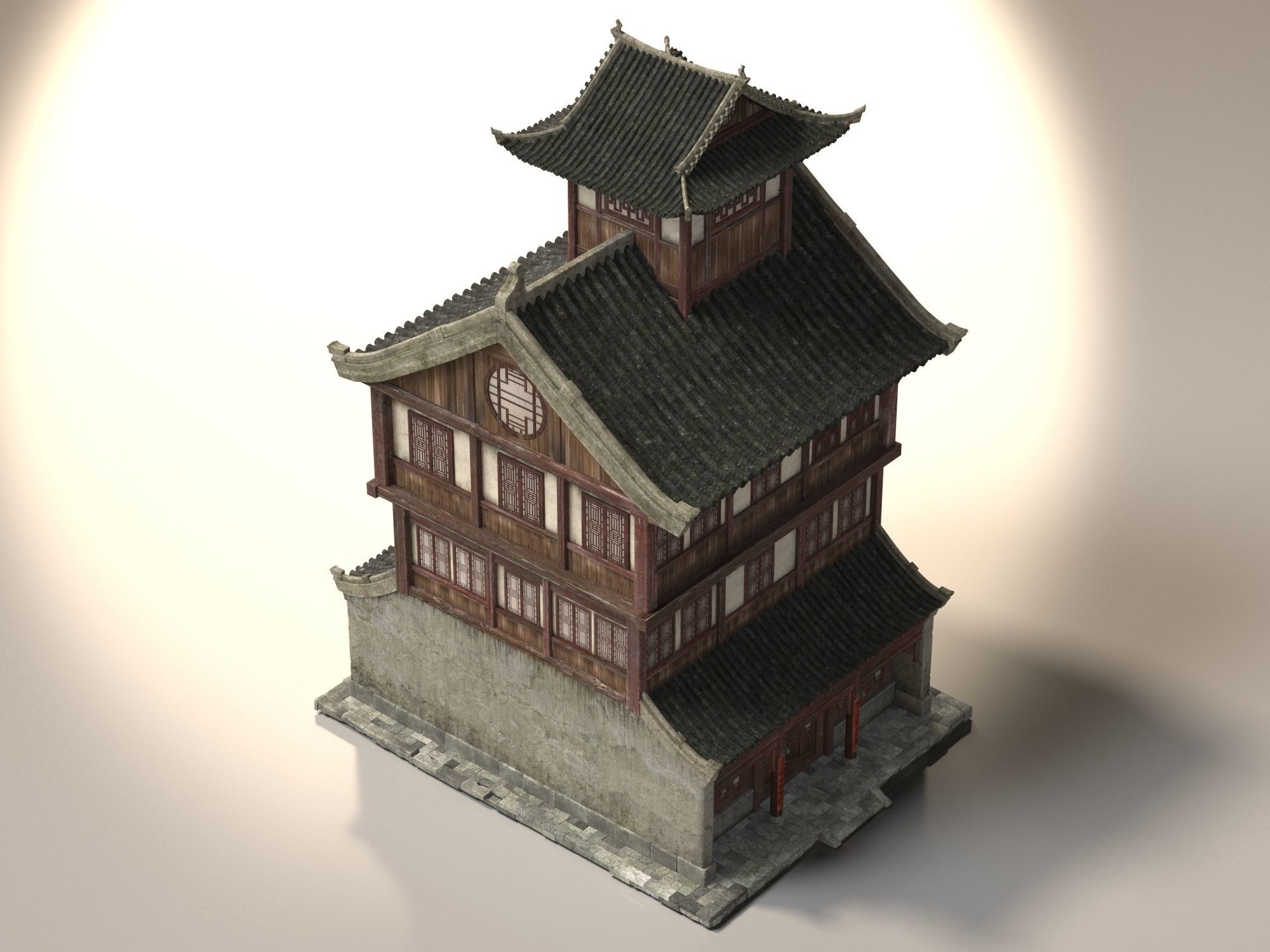 Ancient buildings Chinese Ancient architecture 3D model_2