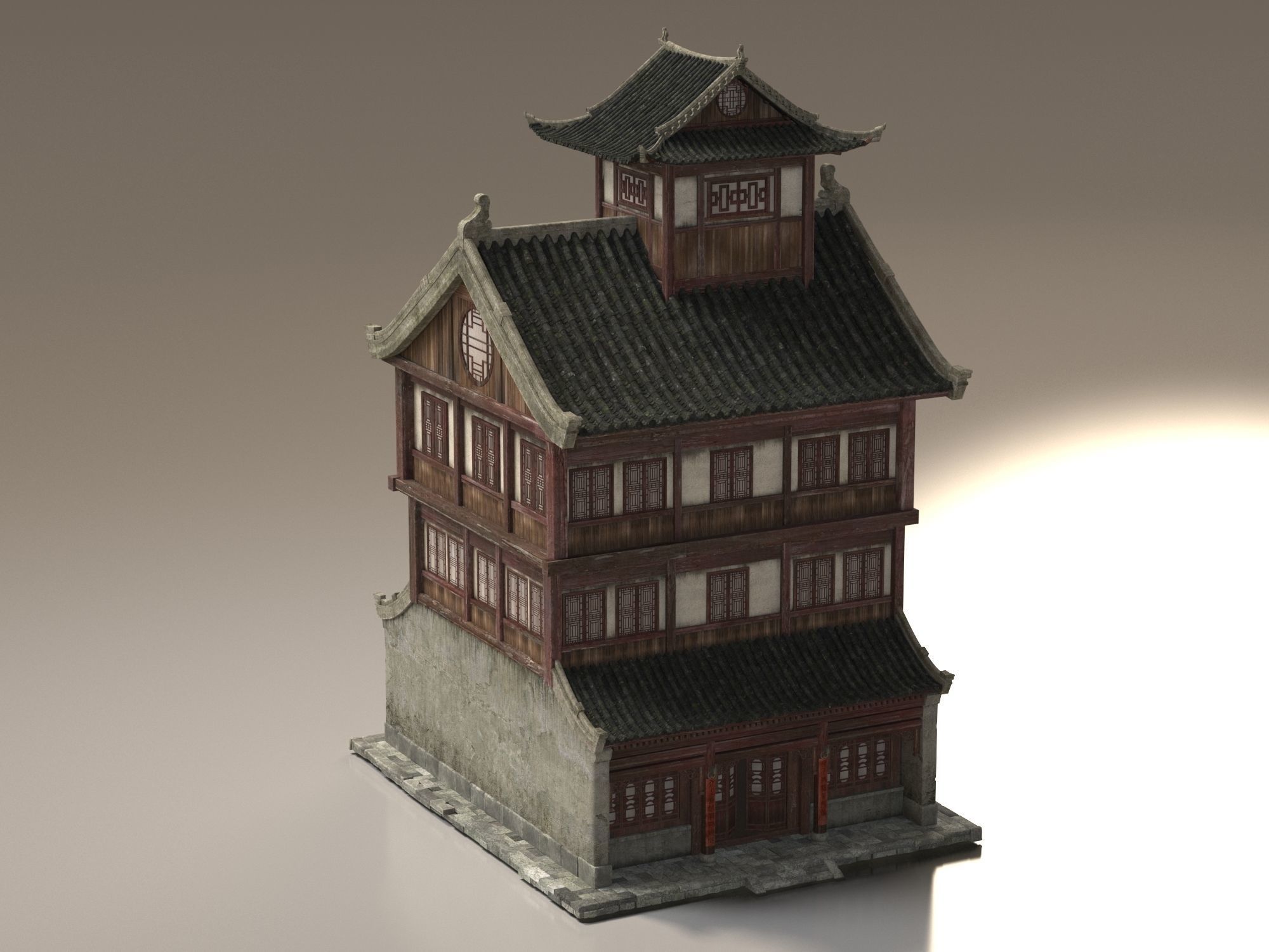 Ancient buildings Chinese Ancient architecture 3D model_1