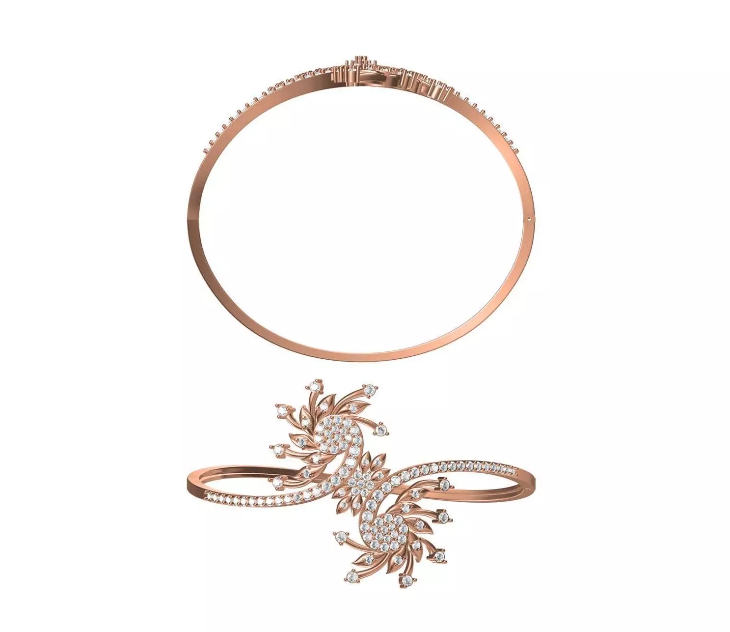 Bangle Bracelet STL JCD Details 3D print model_0