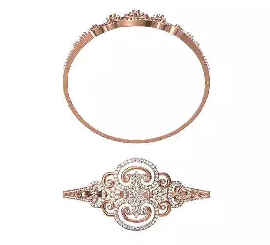 Bangle Bracelet STL JCD Details