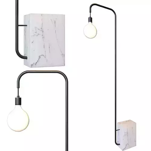 Marble floor lamp cb2