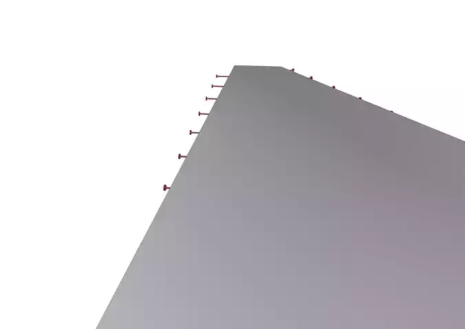 Trangular floor with support