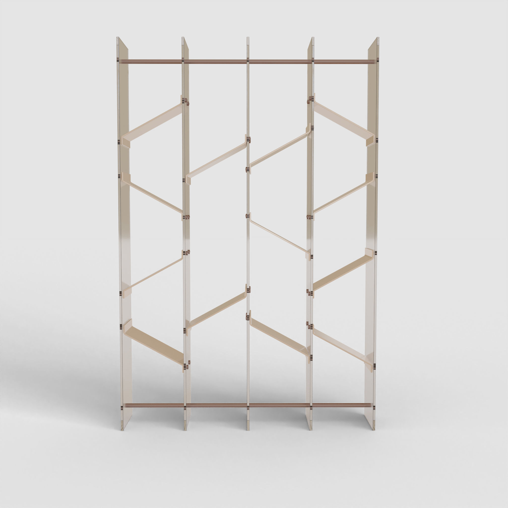 BookShelf Low-poly 3D model_2