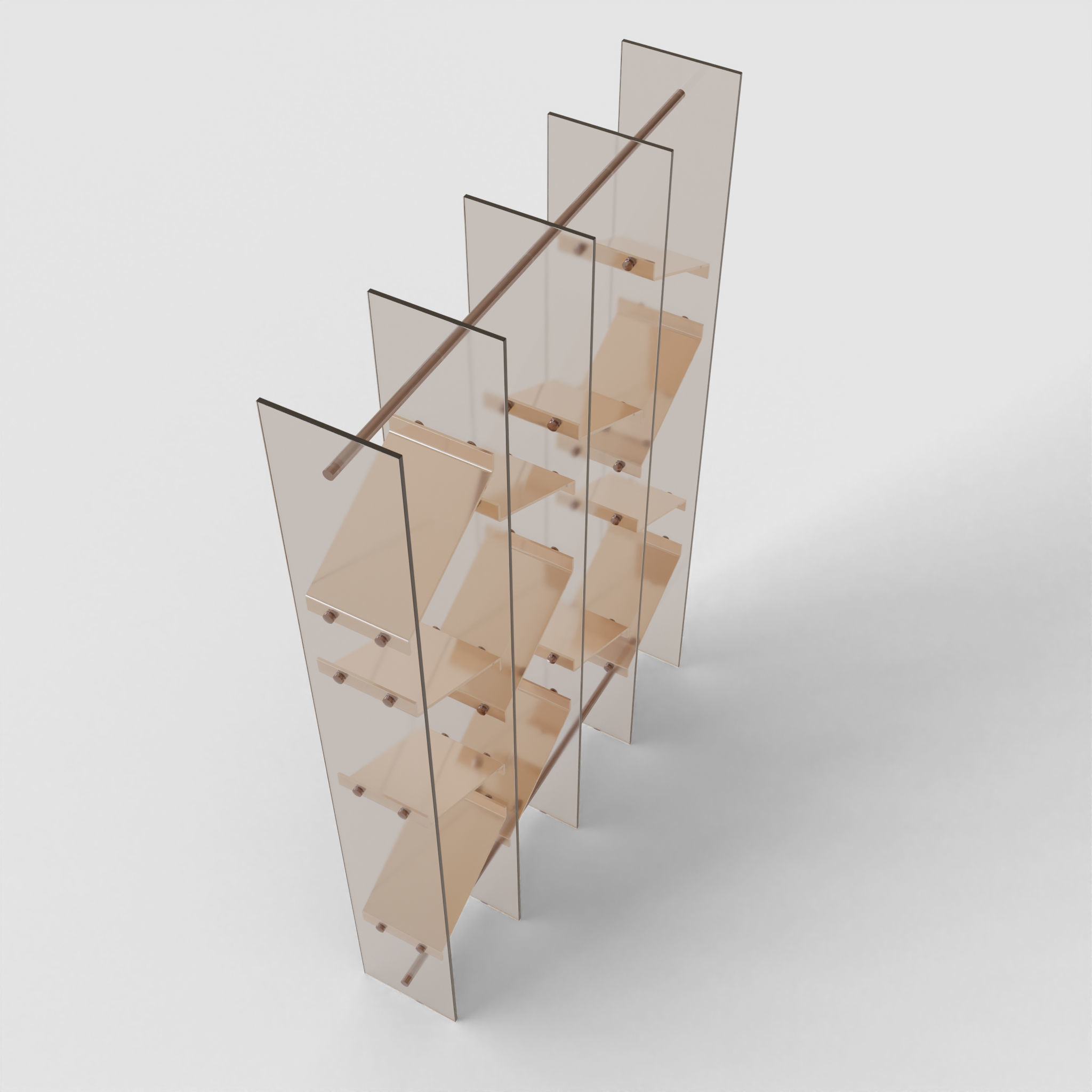 BookShelf Low-poly 3D model_3