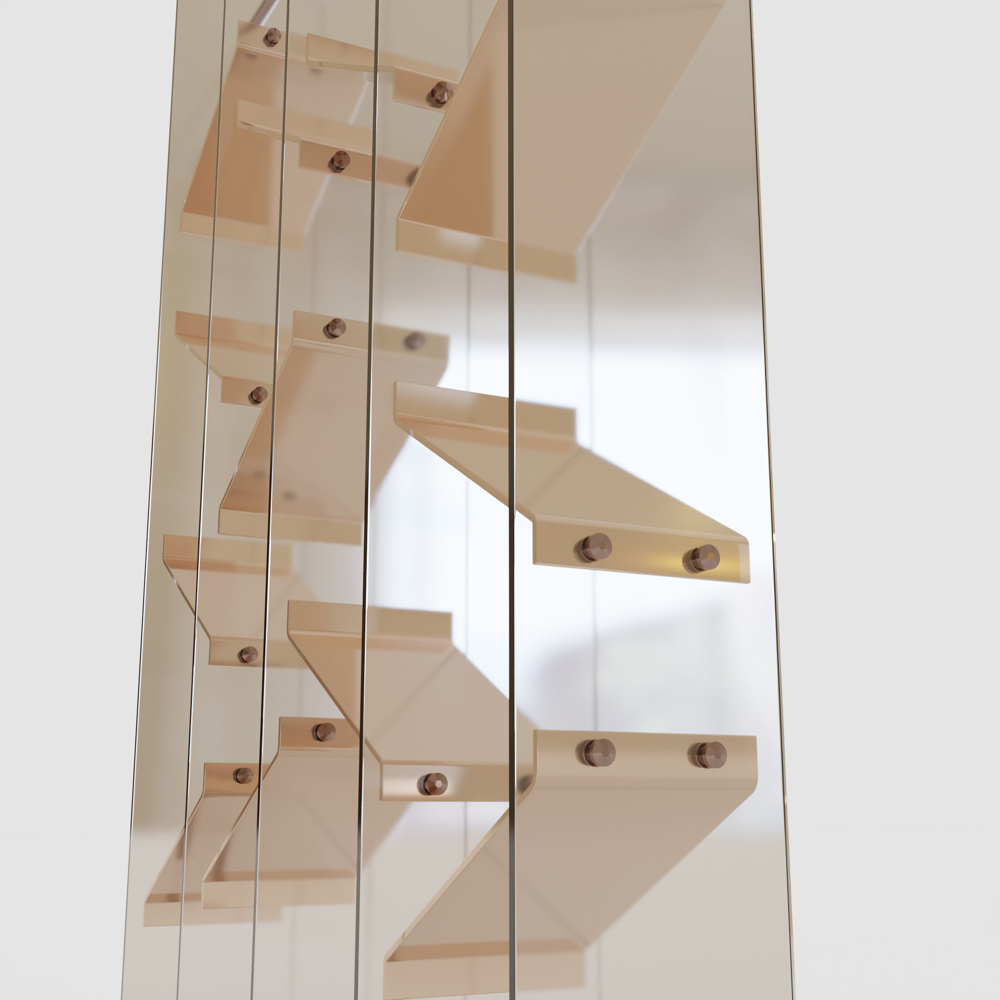 BookShelf Low-poly 3D model_4