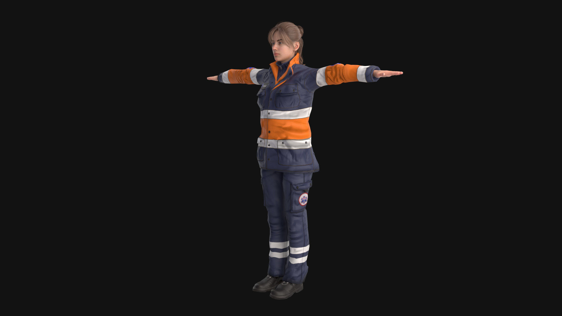 Paramedic Teams Rigged 3D model_17