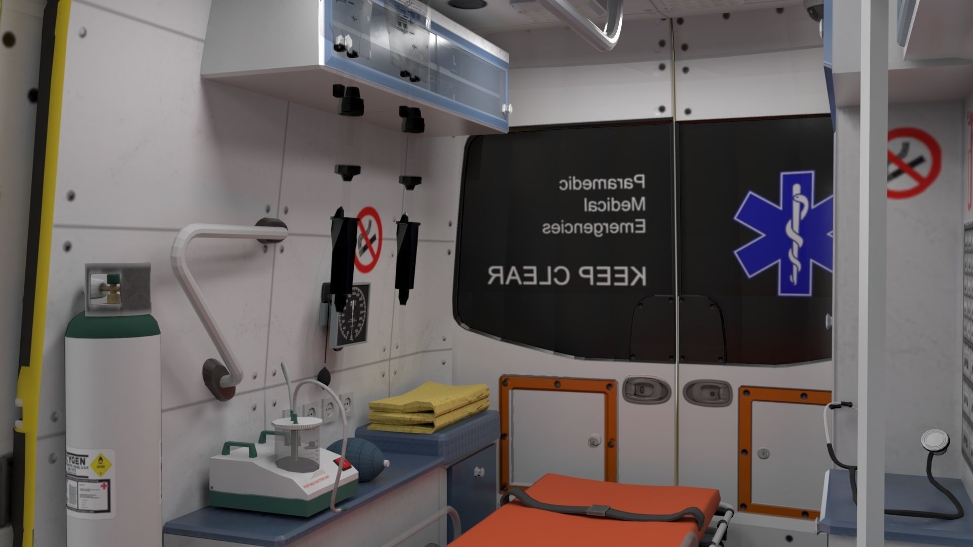 Paramedic Teams Rigged 3D model_39