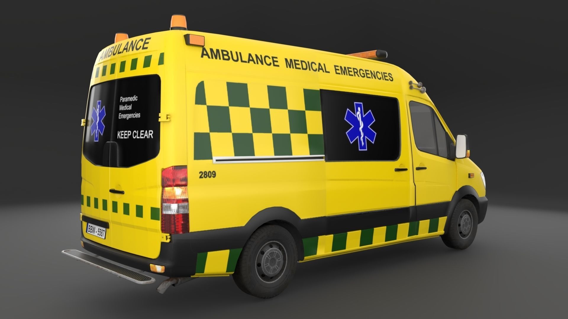 Paramedic Teams Rigged 3D model_32
