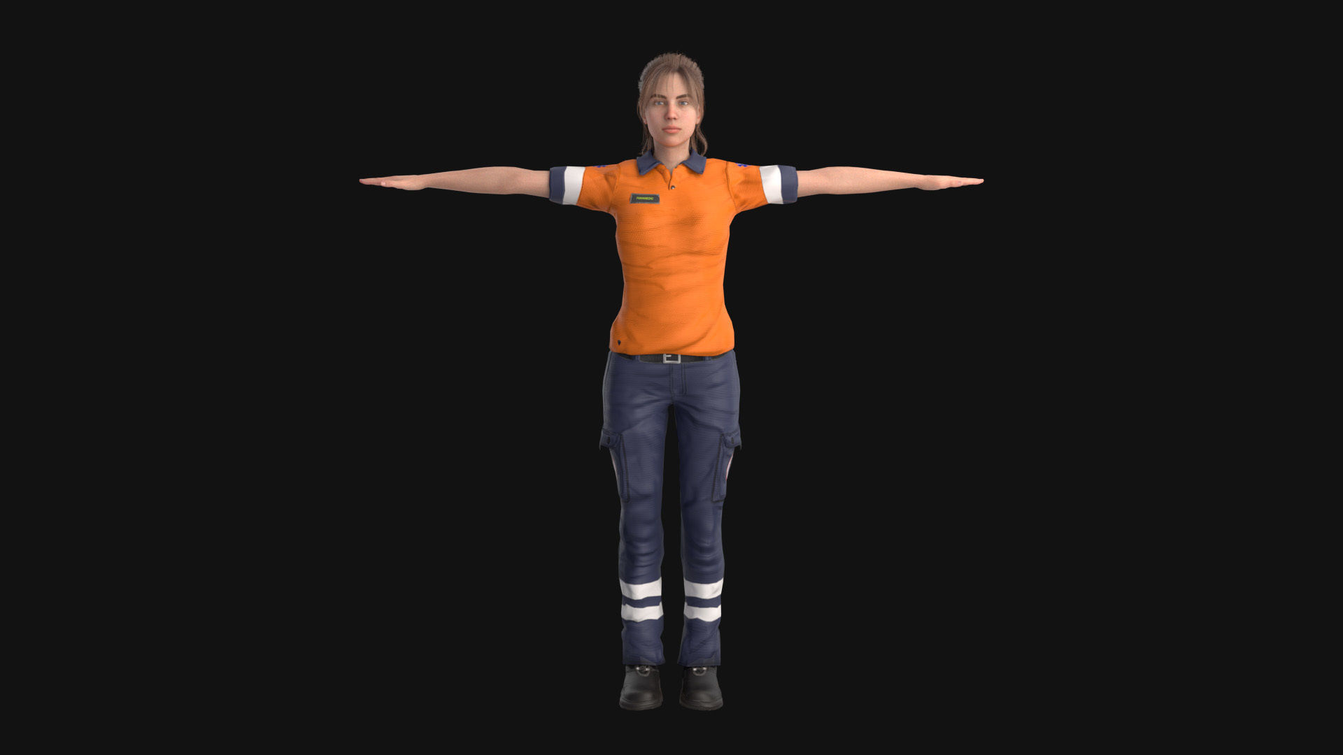 Paramedic Teams Rigged 3D model_19