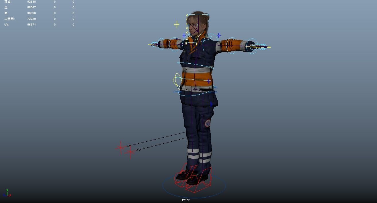 Paramedic Teams Rigged 3D model_54