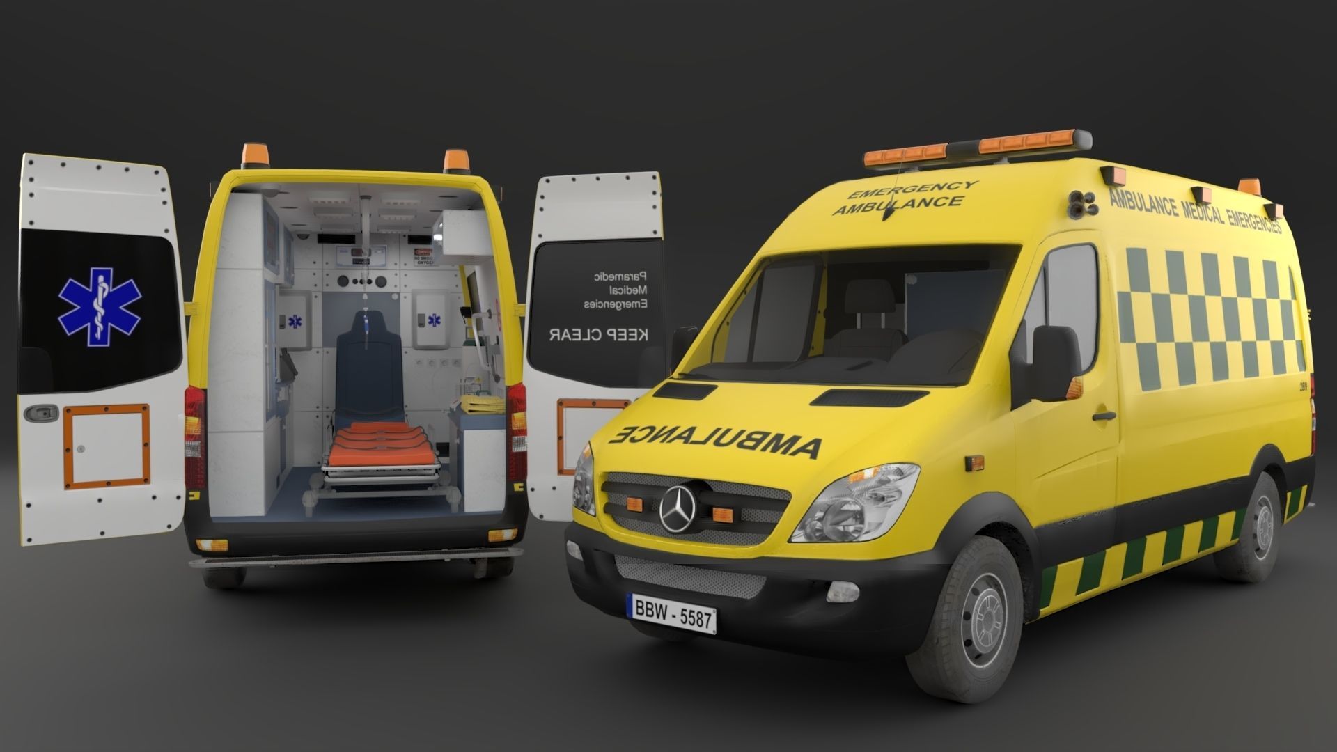 Paramedic Teams Rigged 3D model_30