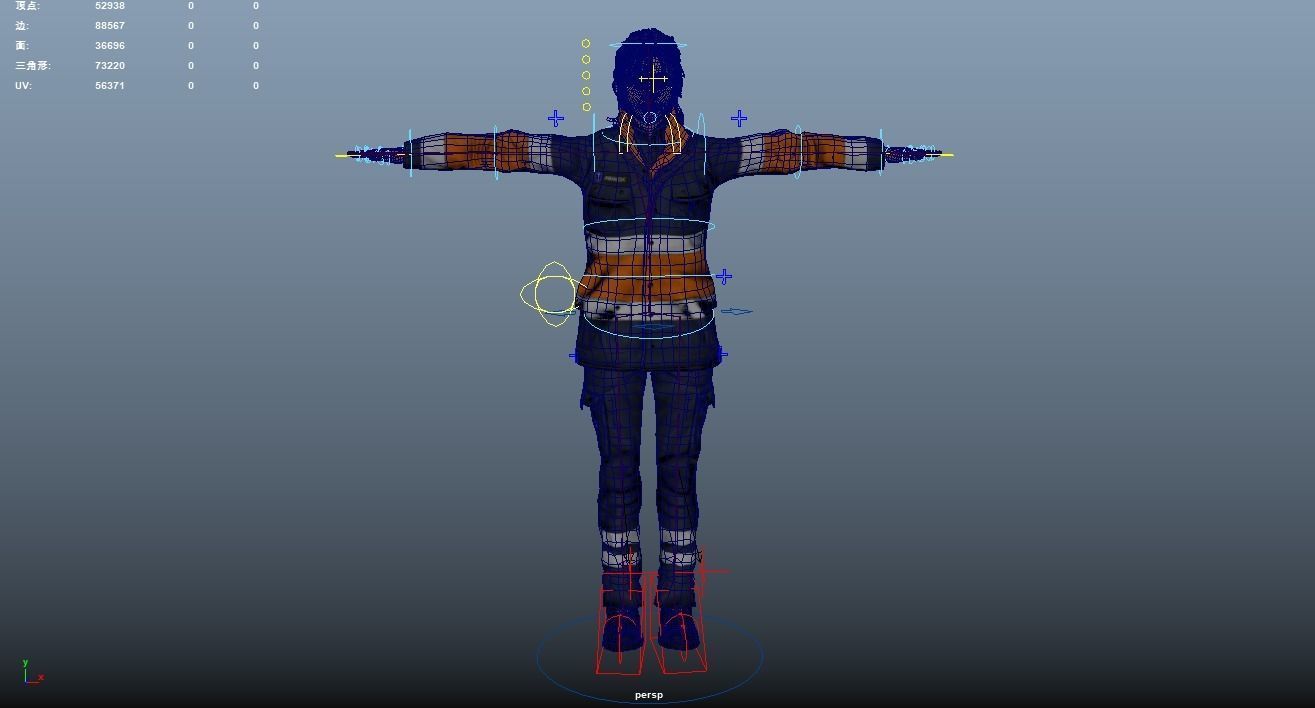 Paramedic Teams Rigged 3D model_49
