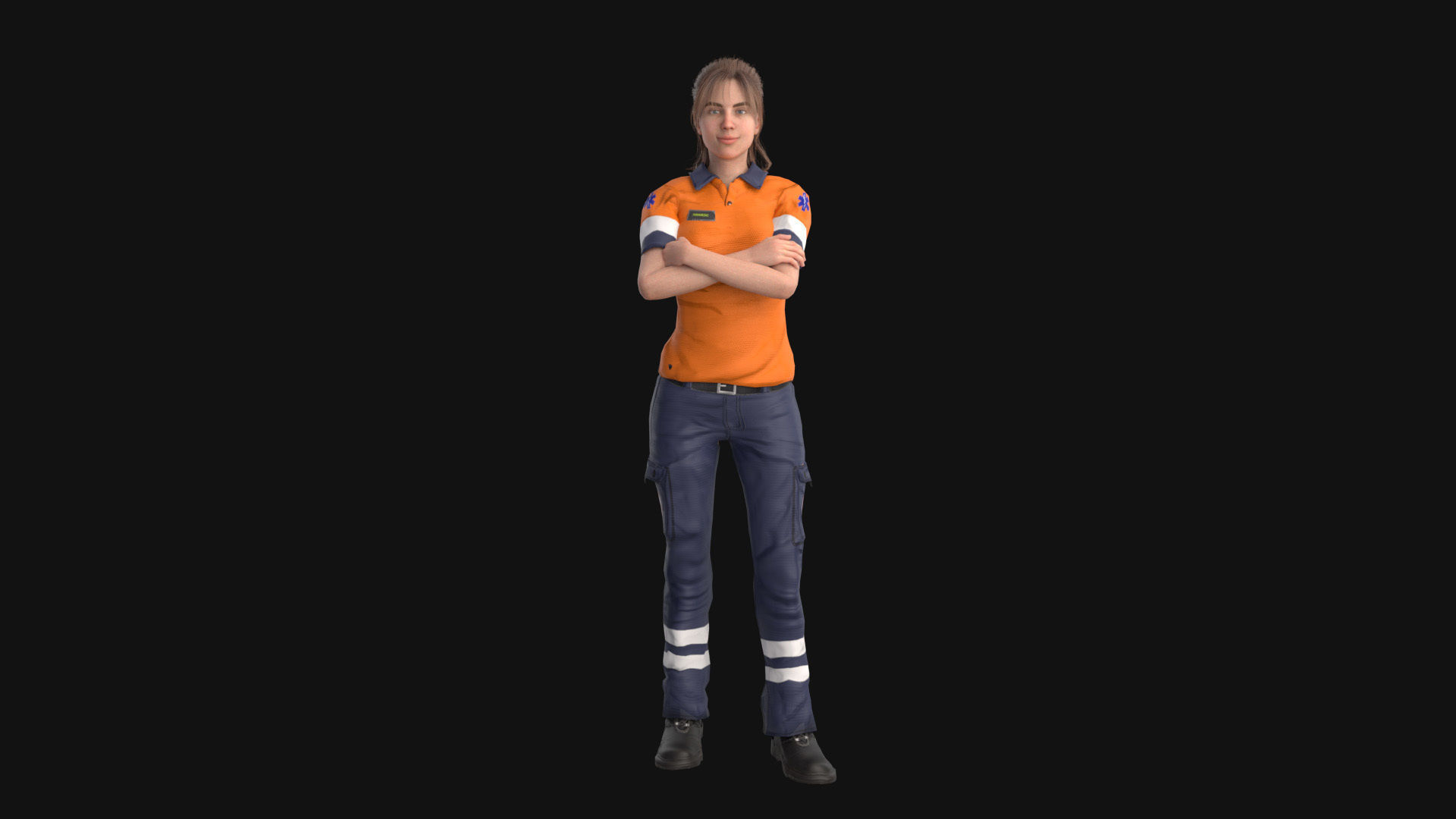 Paramedic Teams Rigged 3D model_25
