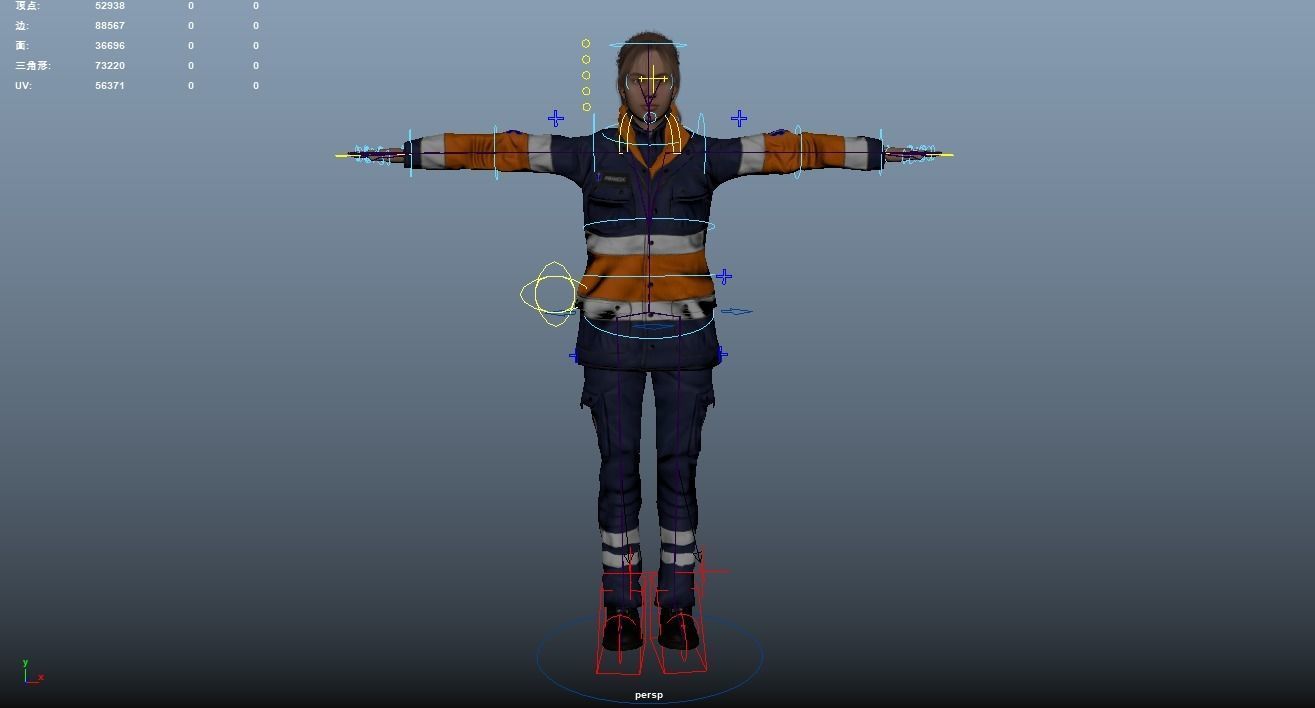 Paramedic Teams Rigged 3D model_48