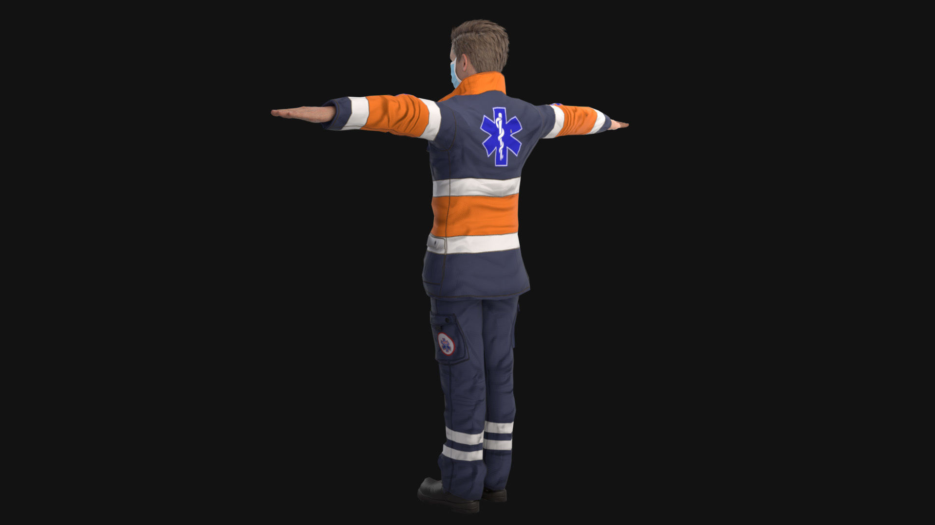 Paramedic Teams Rigged 3D model_7