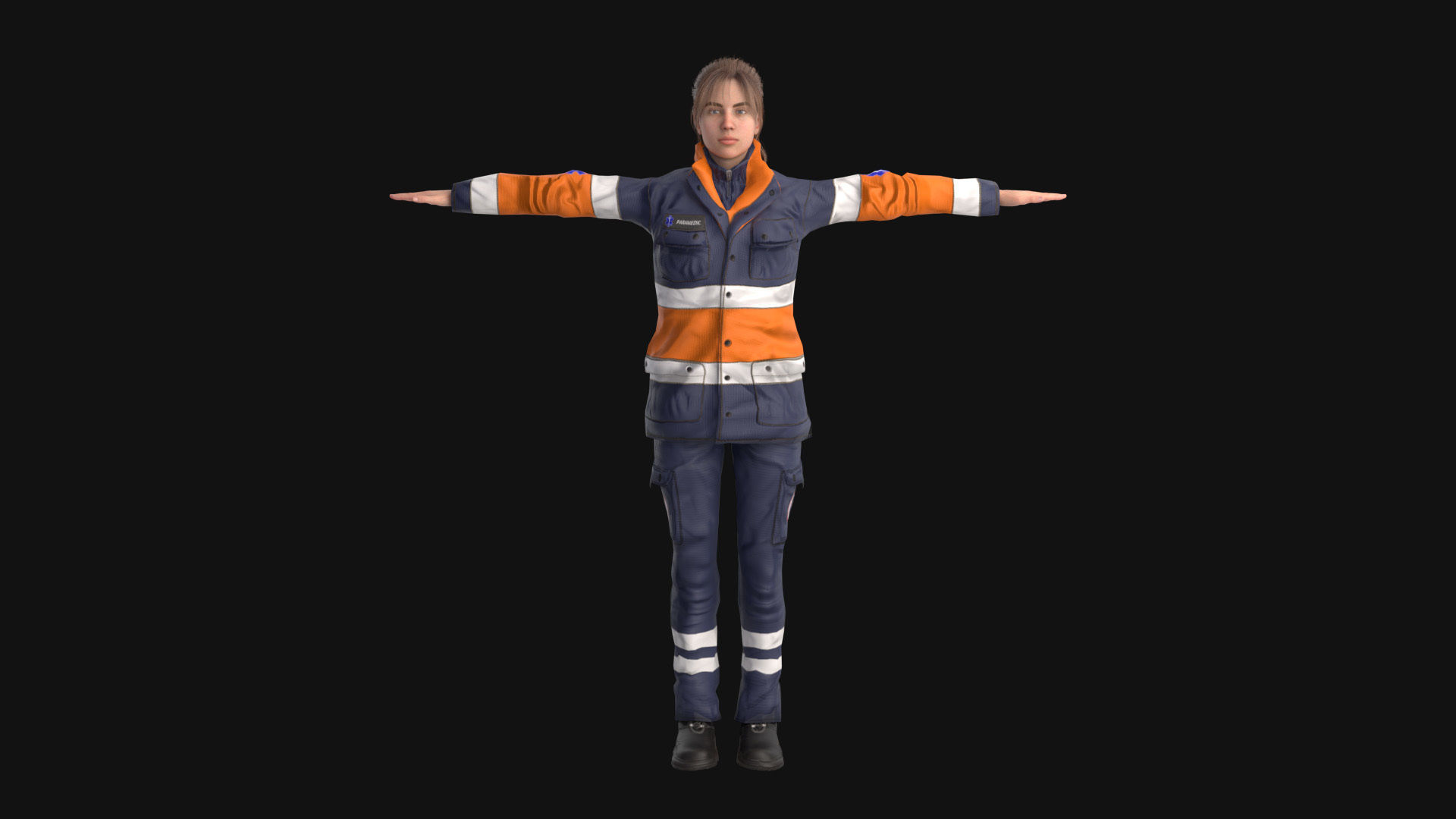 Paramedic Teams Rigged 3D model_16