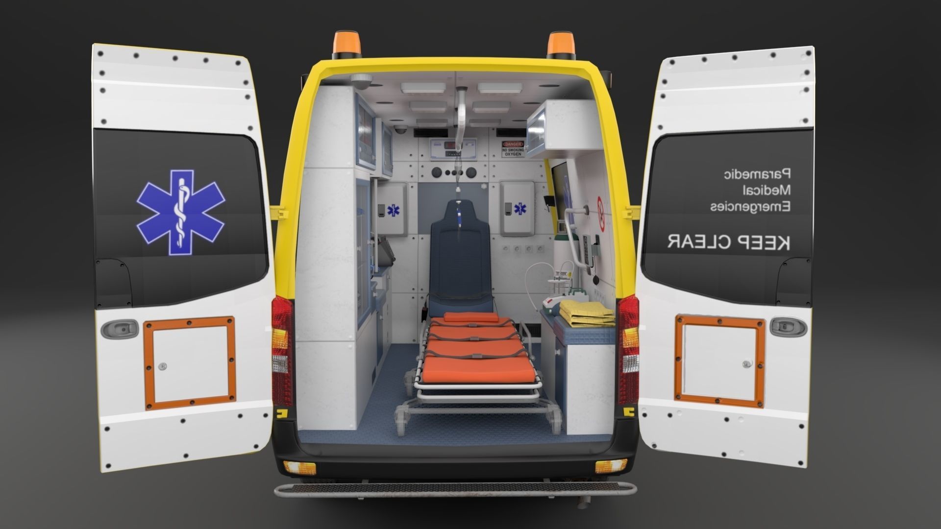 Paramedic Teams Rigged 3D model_36
