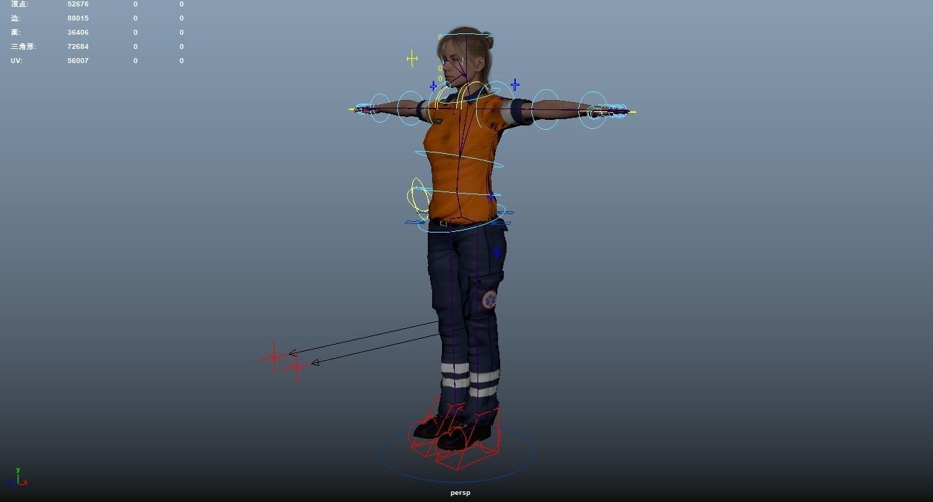 Paramedic Teams Rigged 3D model_53
