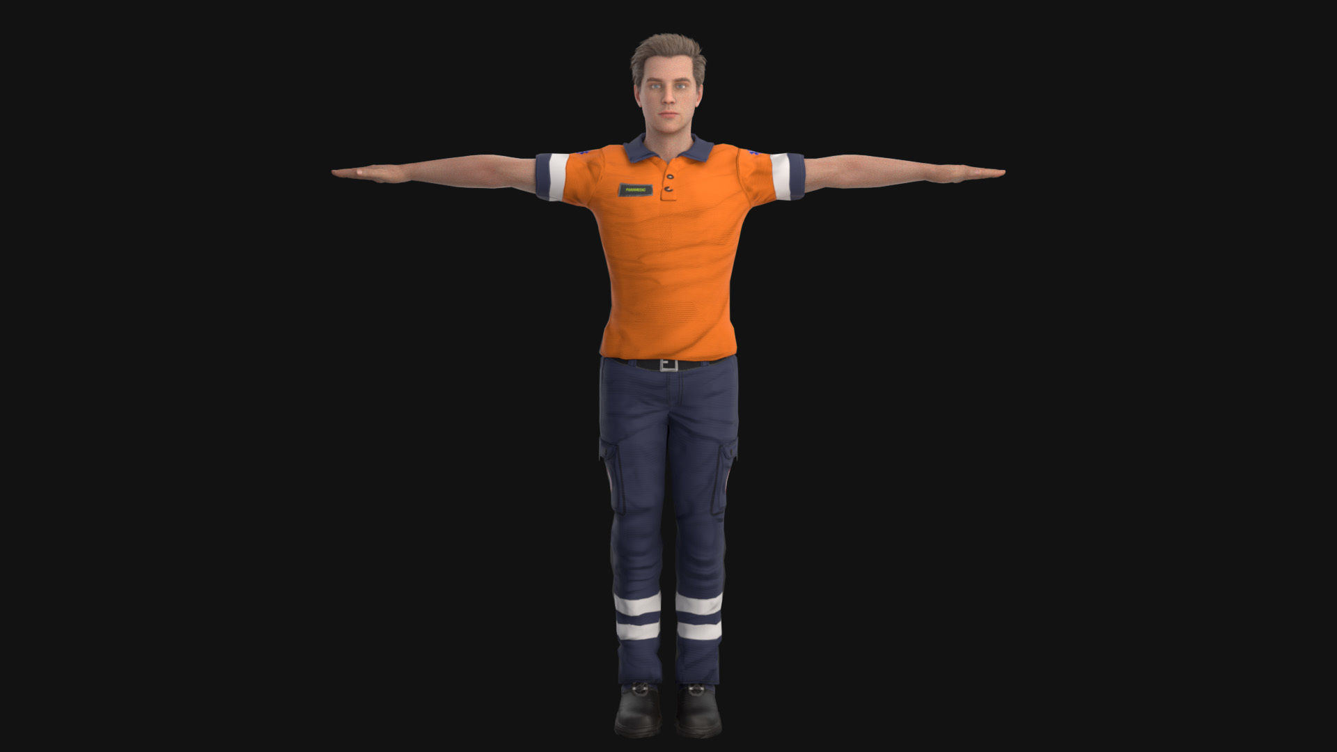 Paramedic Teams Rigged 3D model_2