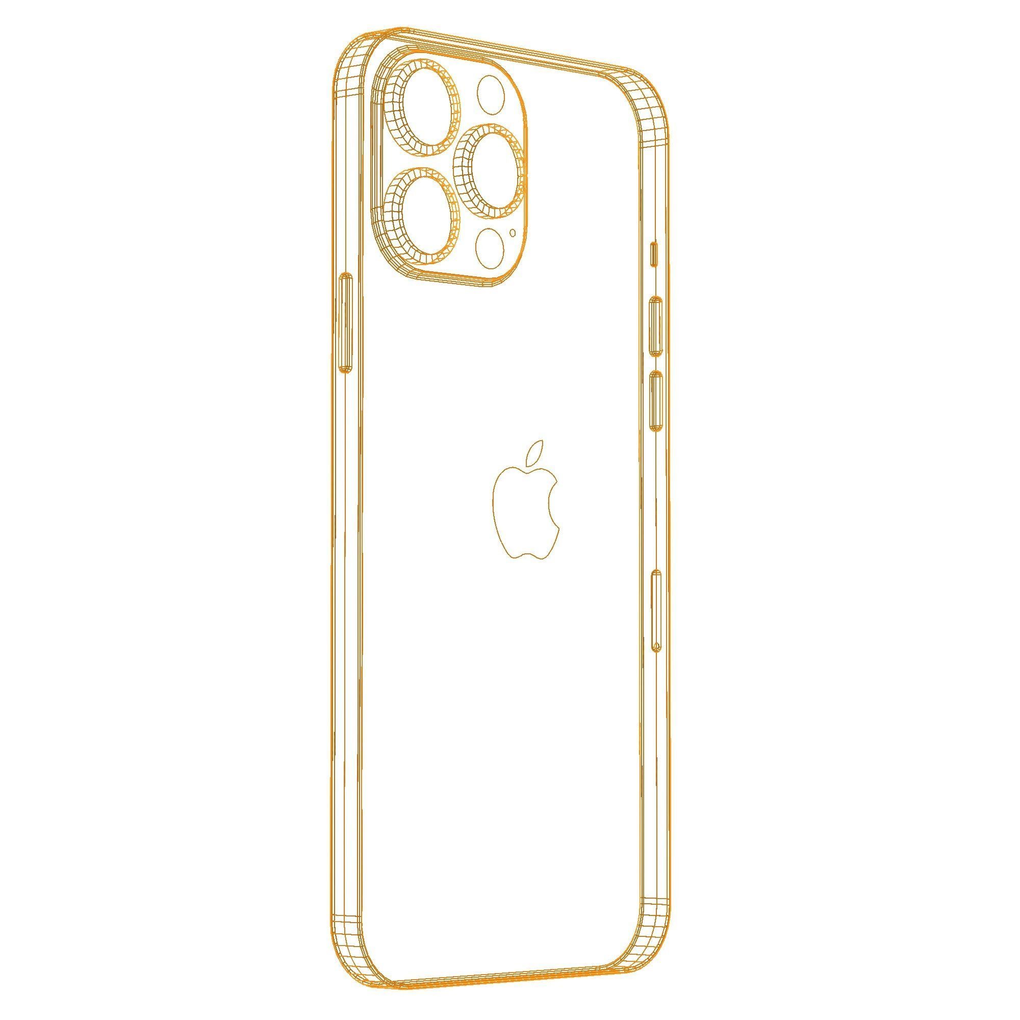Apple iPhone 14 pro max Low-poly 3D model_50