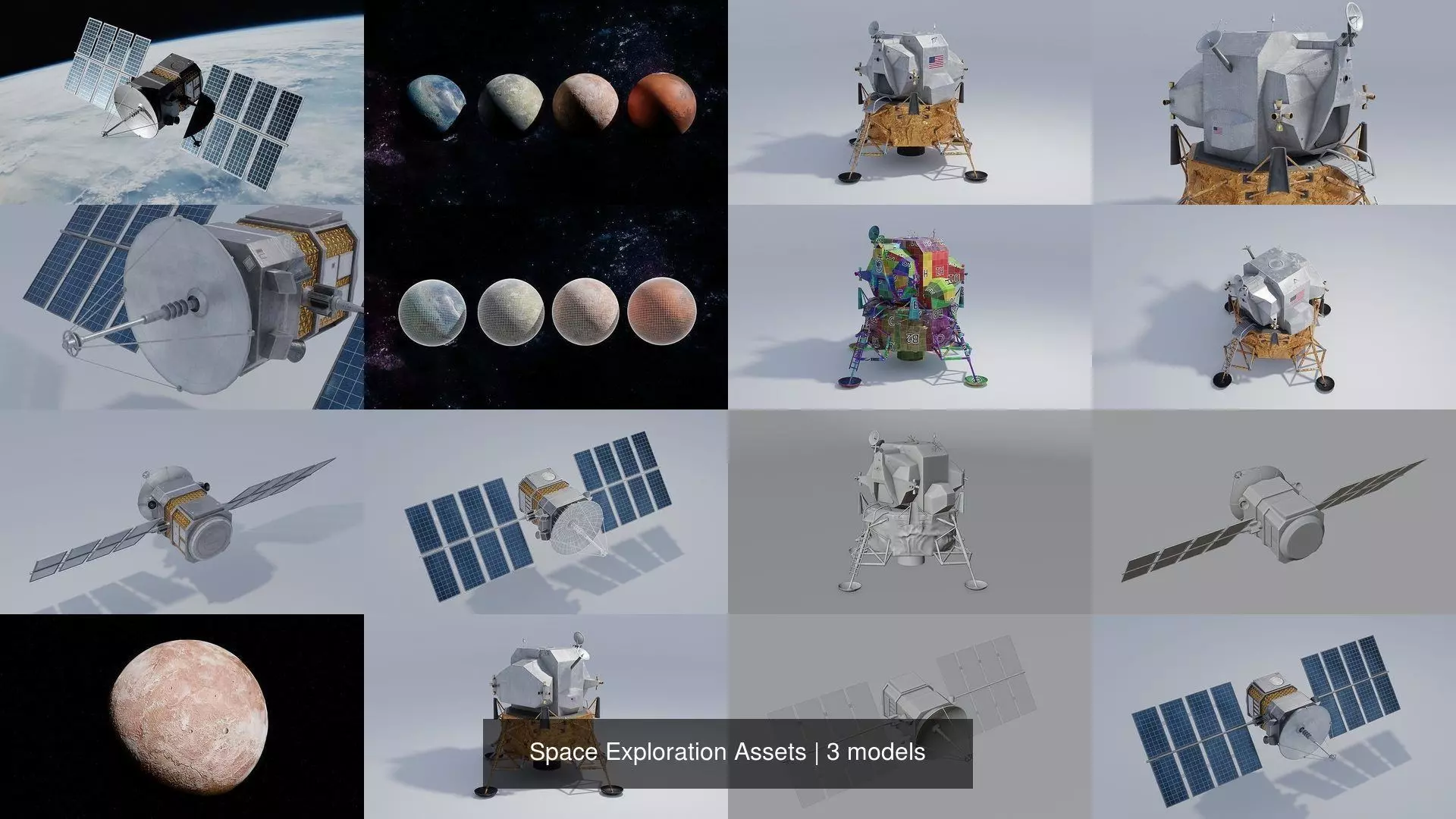 Space Exploration Assets 3D Model Collection_0
