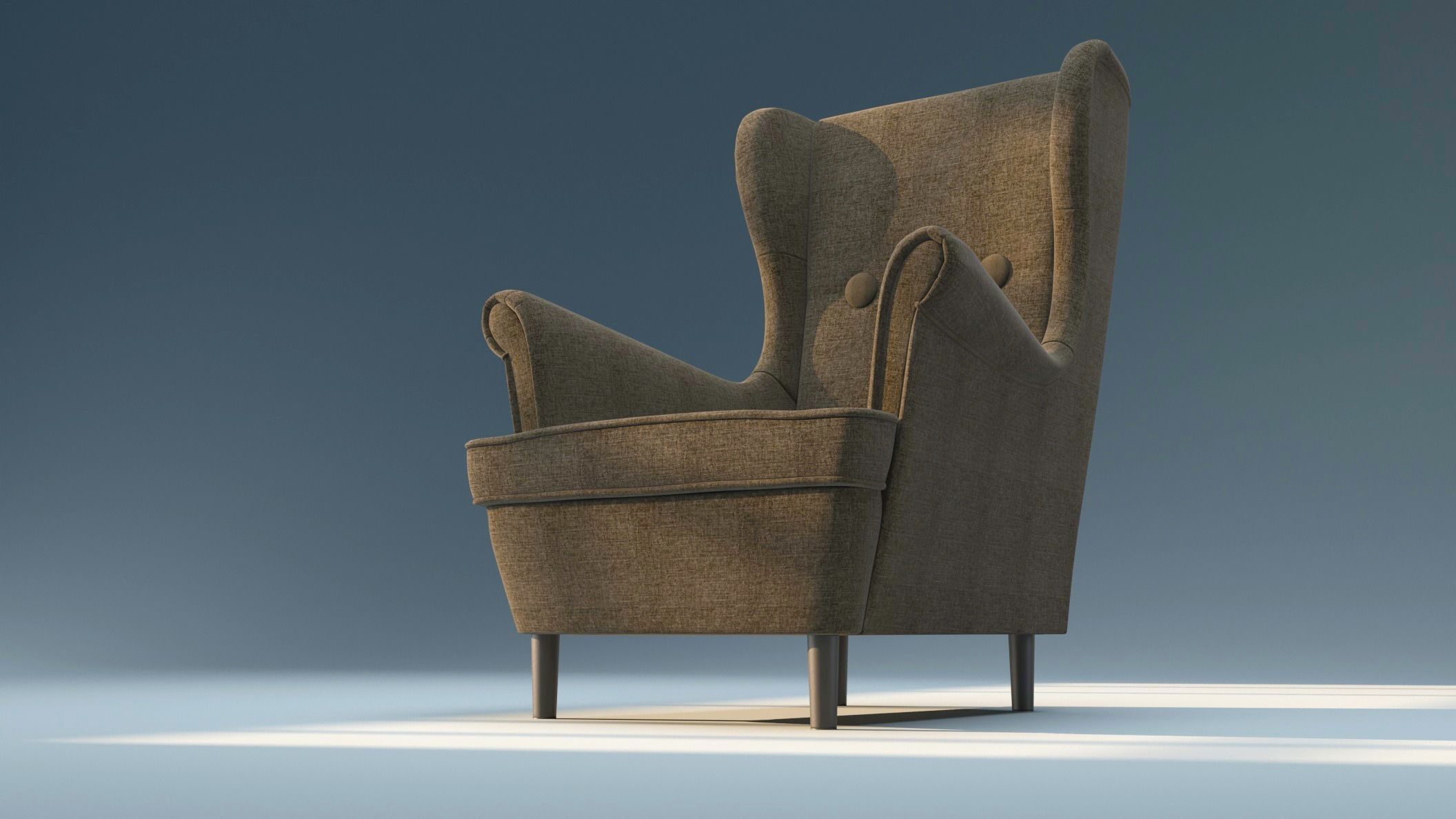 Strandmon Children Armchair 3D model_1