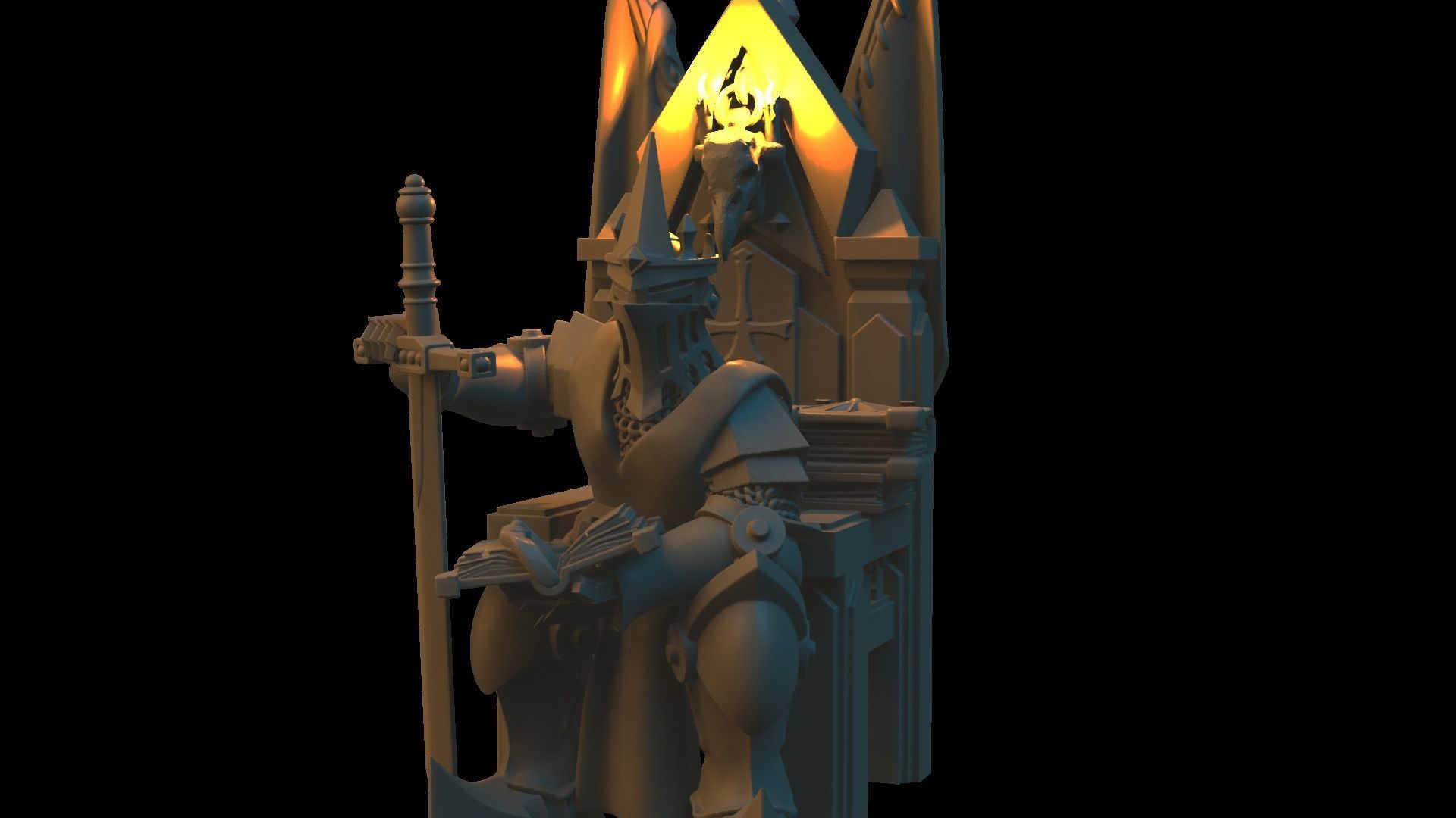 Lord Castellan Corvux Hero Knight 3D print model_2